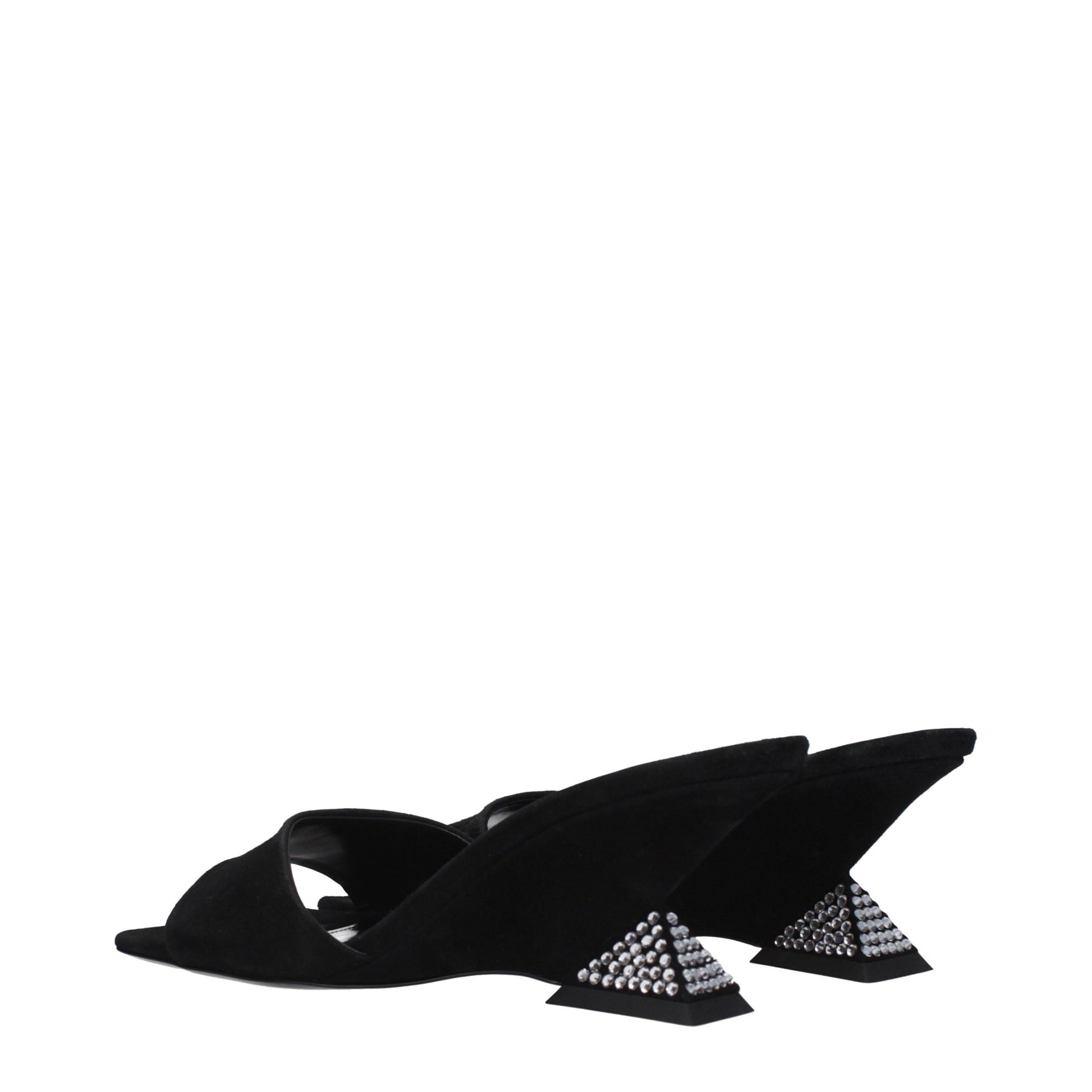 The Attico Black Leather Platform Sandals | Regal Royce