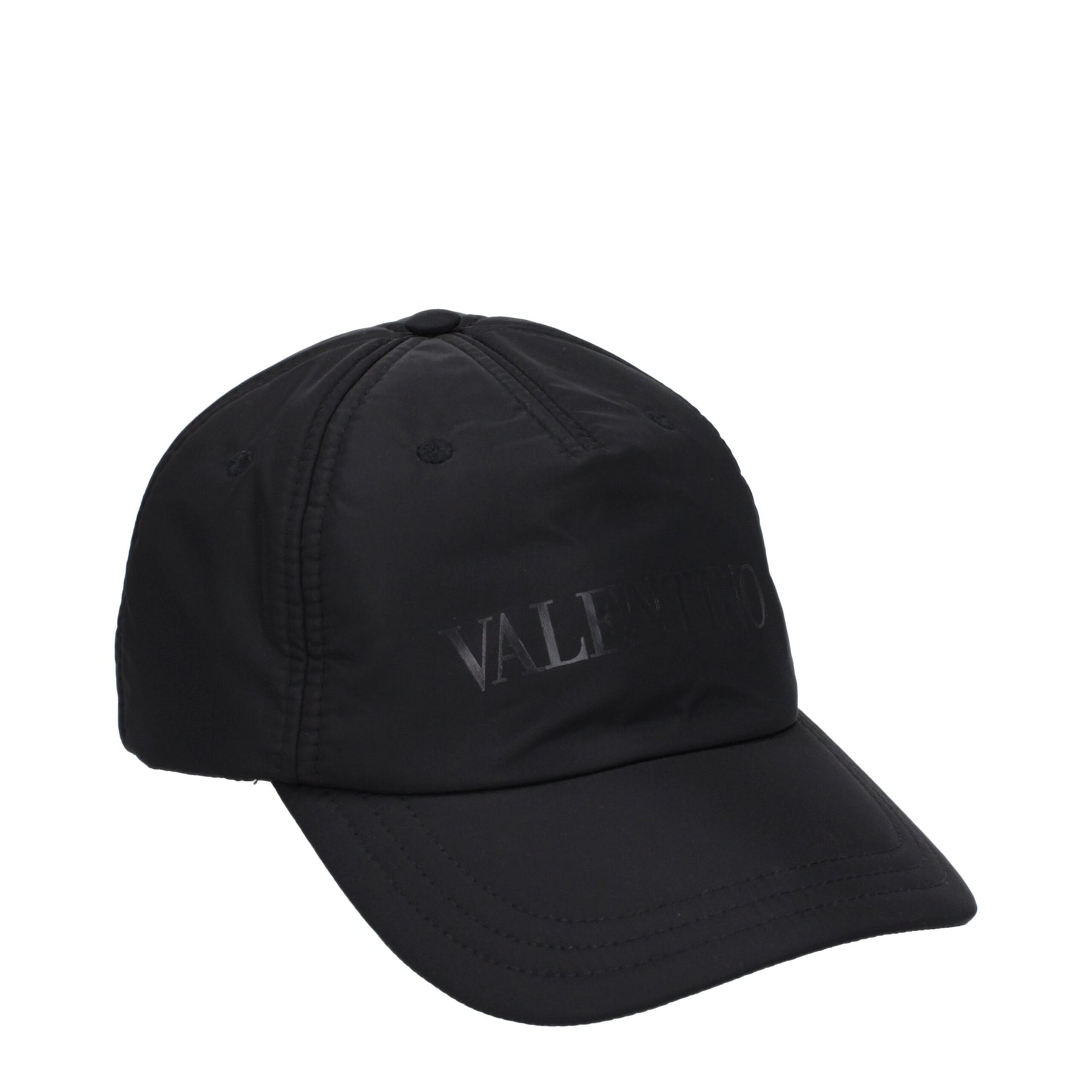 Valentino Garavani Black Polyamide Cap (Baseball Hat) | Regal Royce