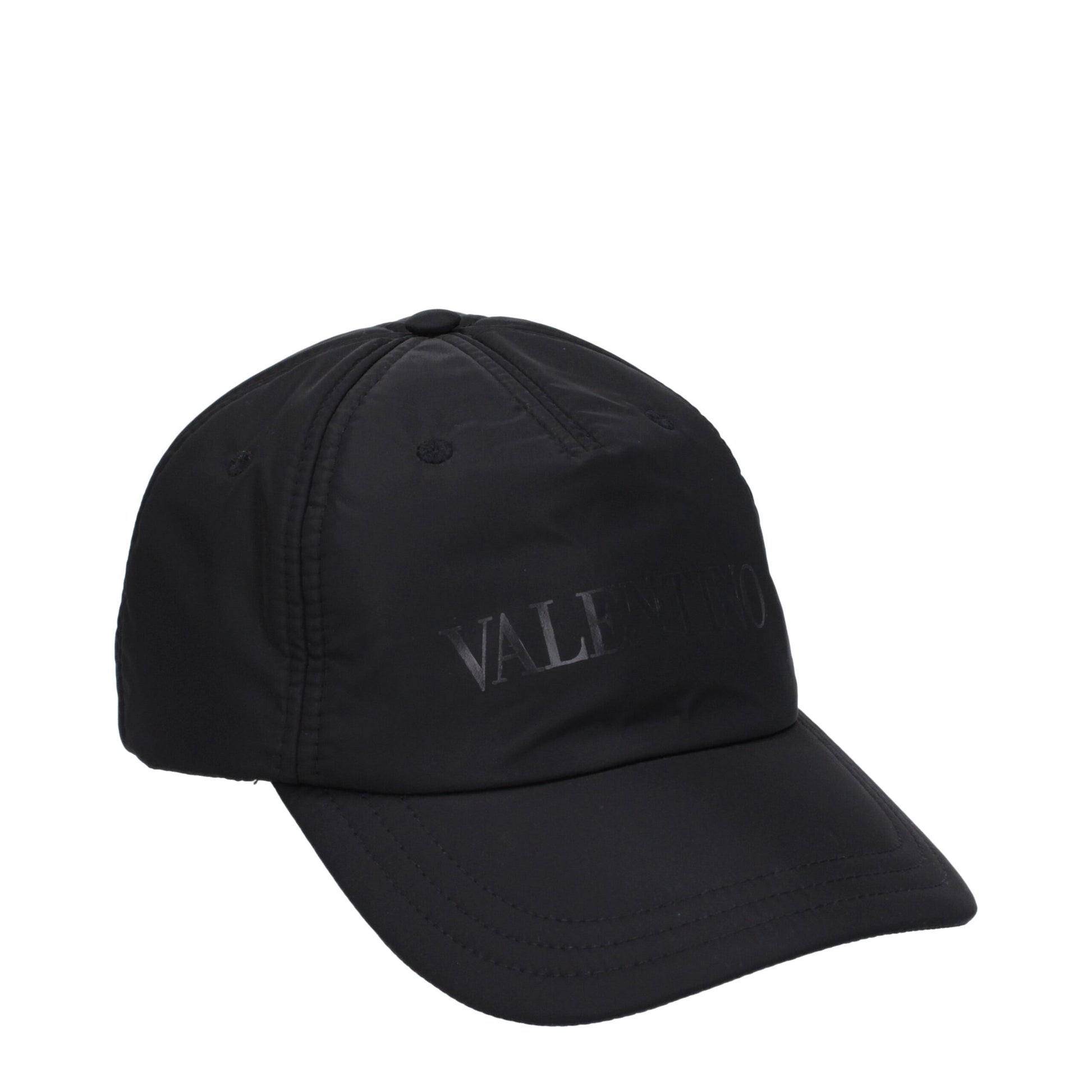 Valentino Garavani Black Polyamide Cap (Baseball Hat)