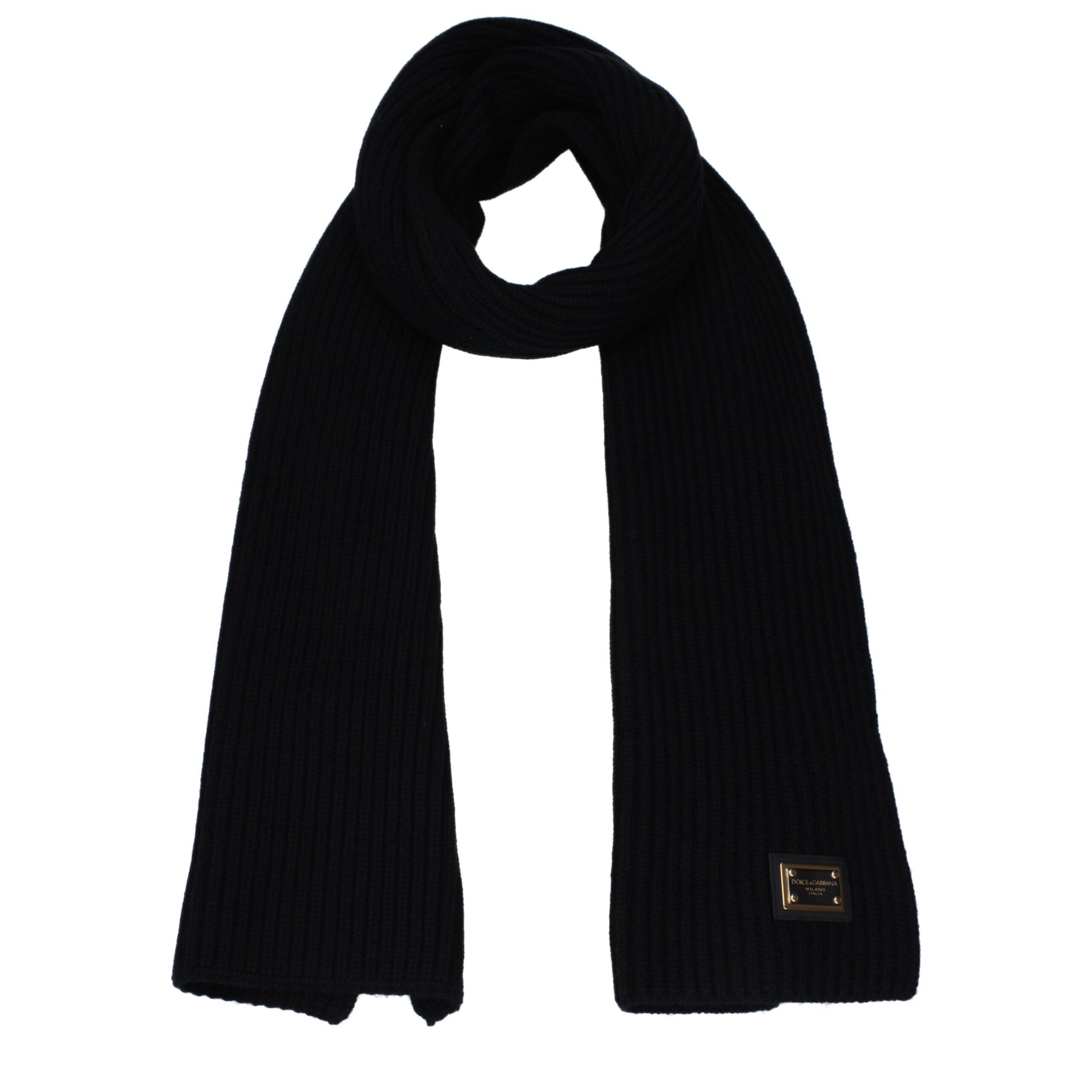 Dolce & Gabbana Black Cashmere Scarf | Regal Royce