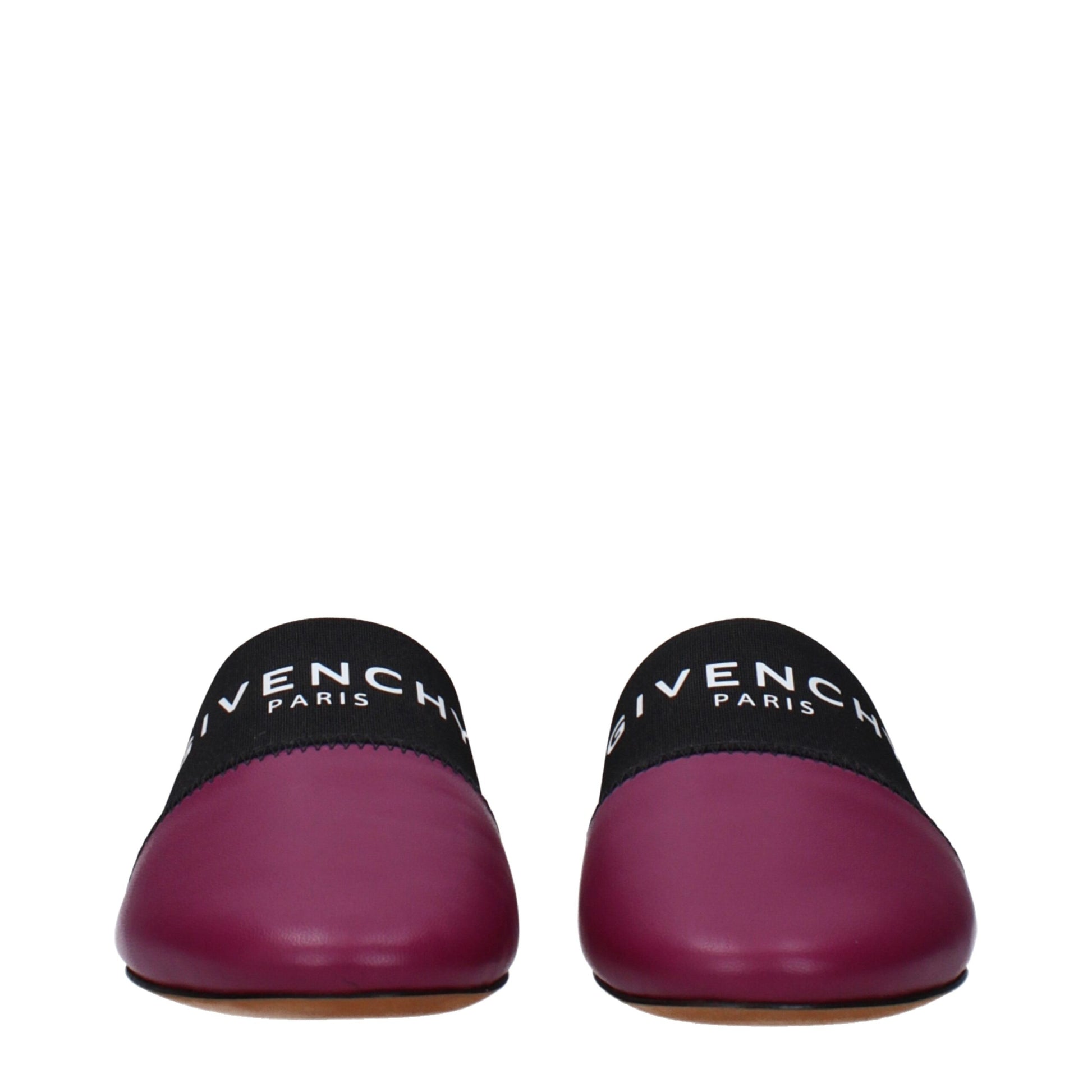 Givenchy Purple Leather Slippers