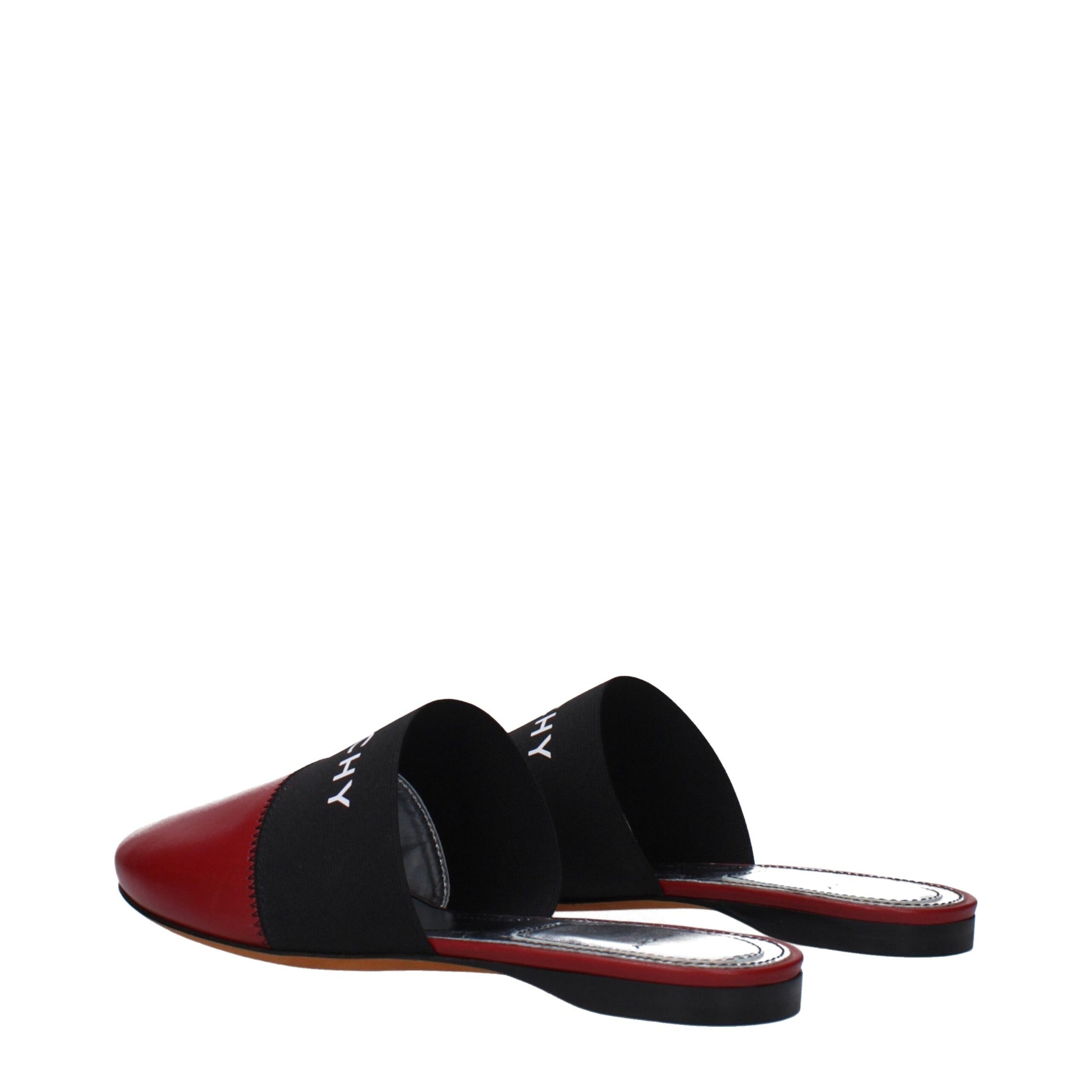 Givenchy Red Leather Slippers