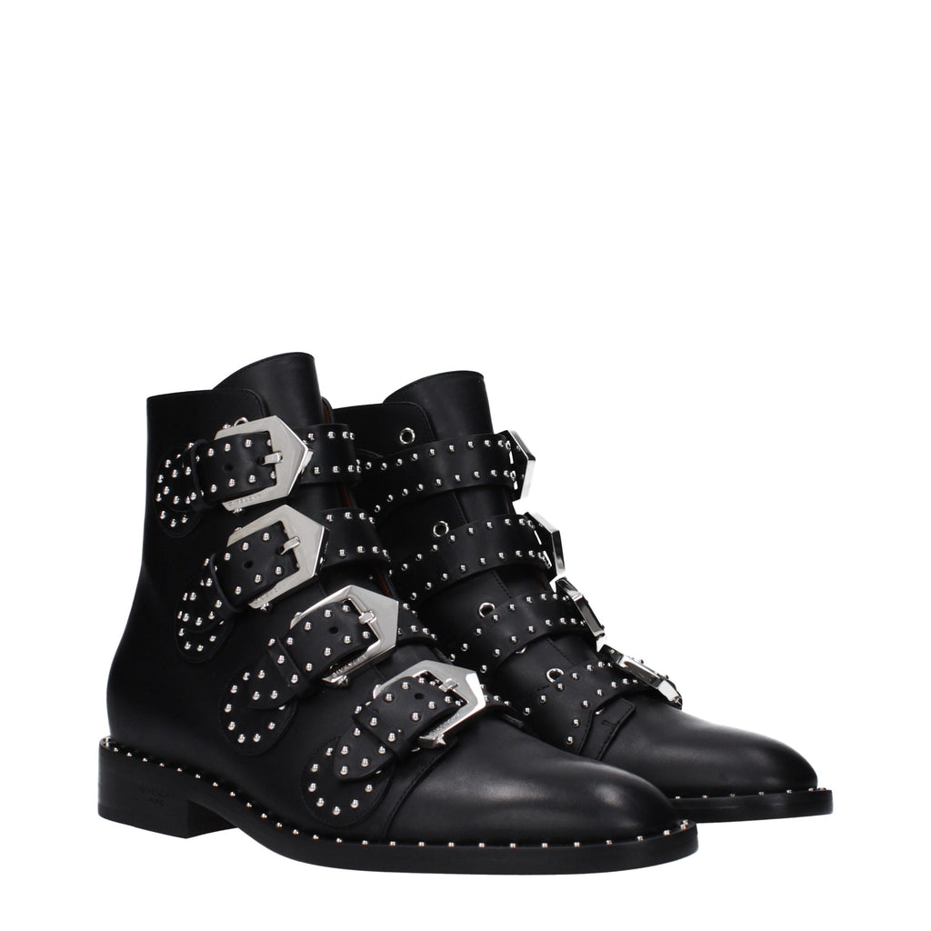 Givenchy Black Leather Ankle Boots