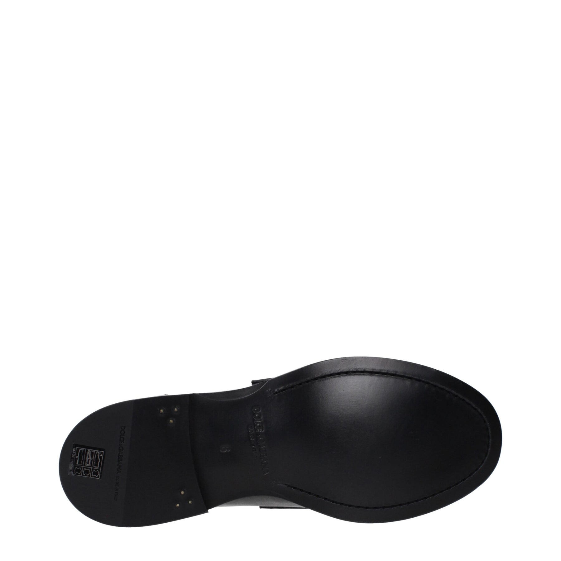 Dolce & Gabbana Black Leather Slip-On Loafers | Regal Royce