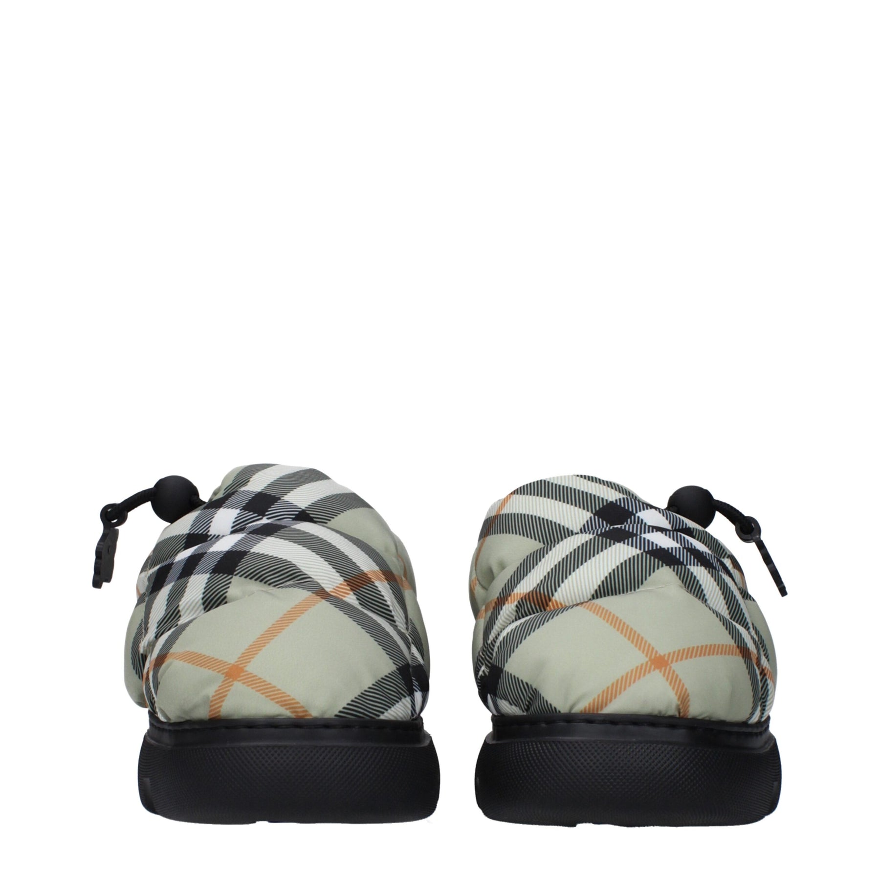 Burberry Green Fabric Slip-On Loafers | Regal Royce