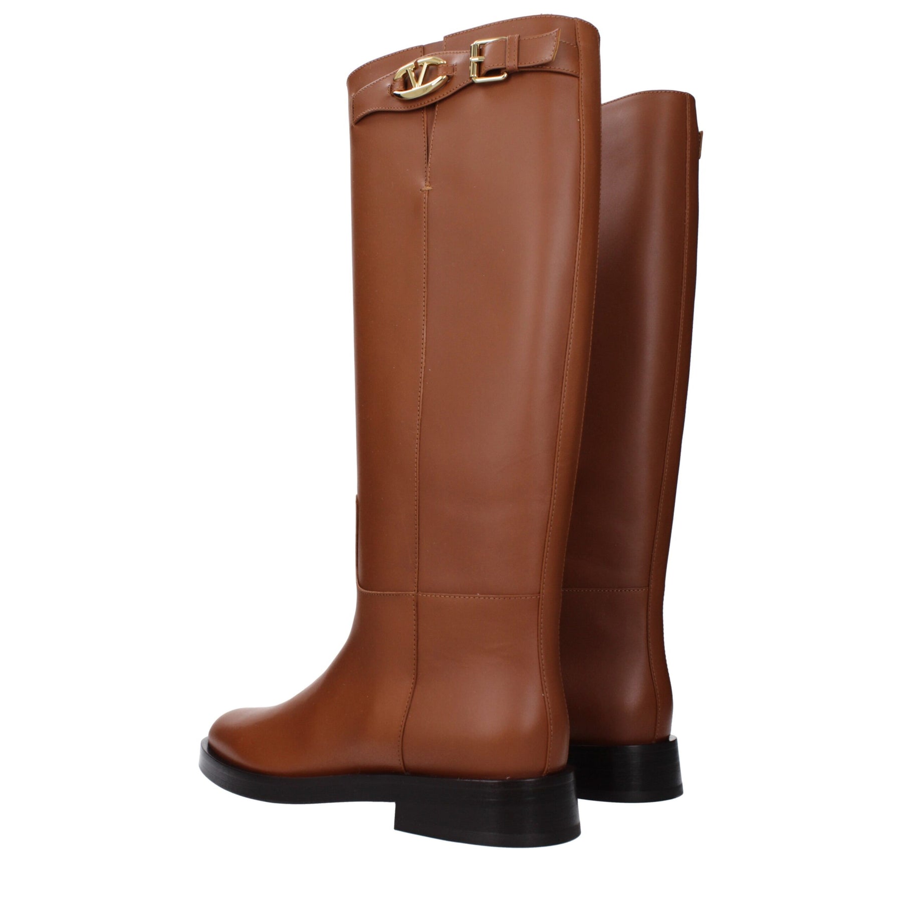 Valentino Garavani Brown Leather Boots | Regal Royce
