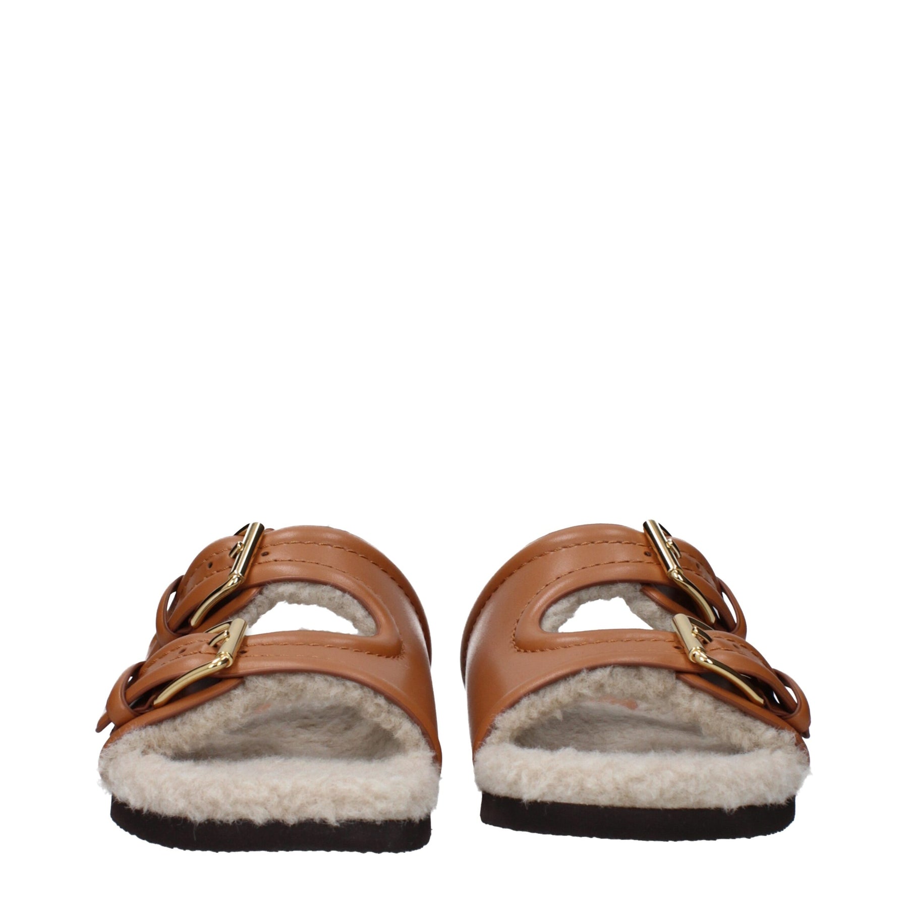 Valentino Garavani Brown Leather Slippers | Regal Royce