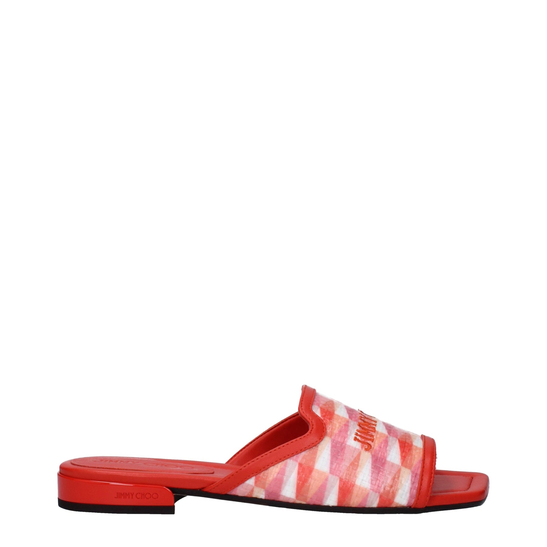 Jimmy Choo Orange Fabric Slippers | Regal Royce