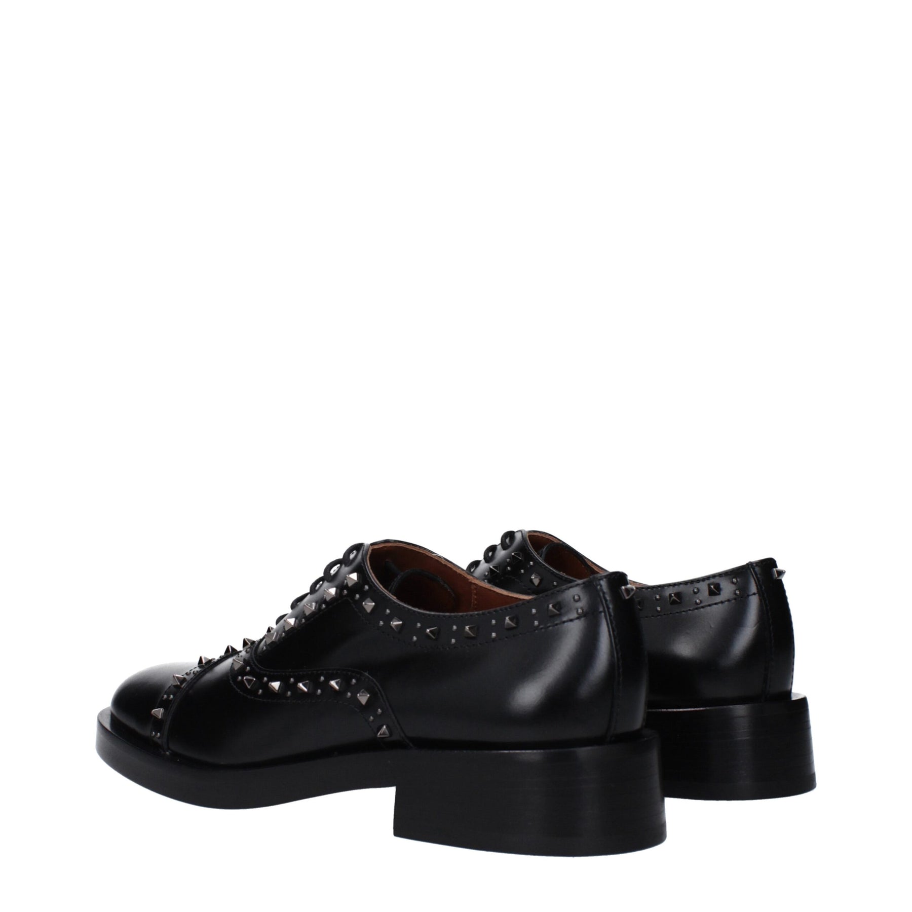 Valentino Garavani Black Leather Oxfords And Derbies | Regal Royce