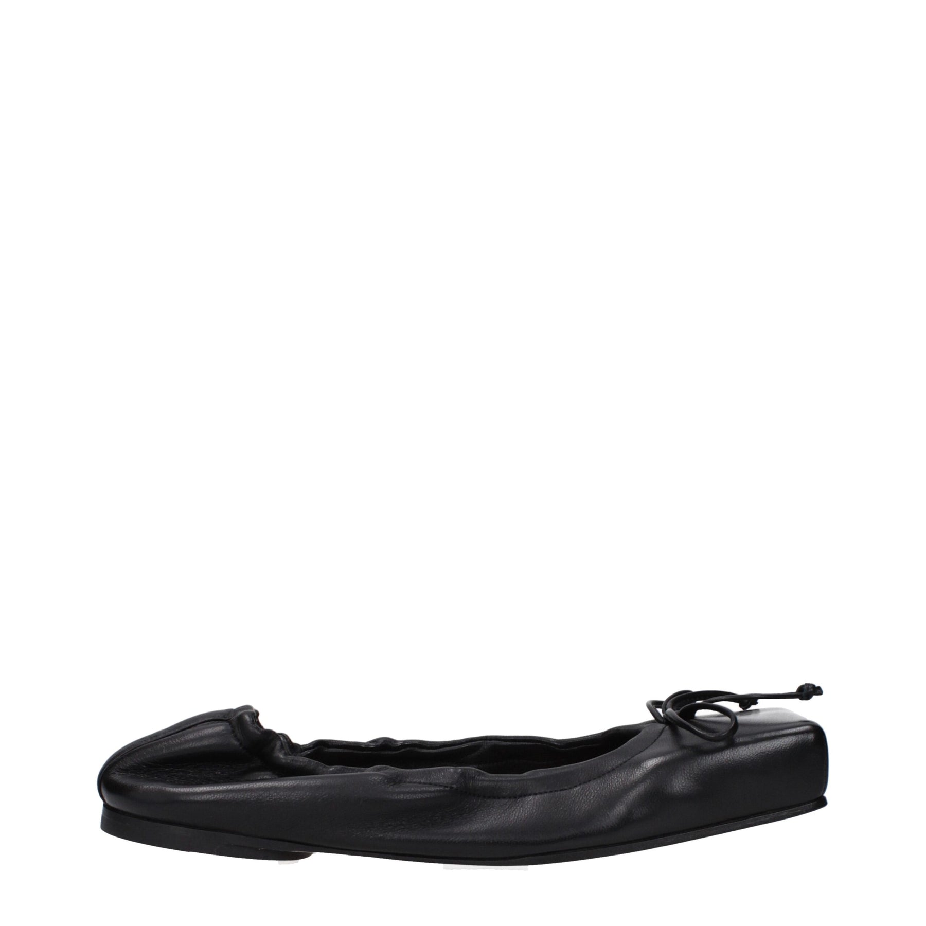 Jacquemus Black Leather Ballet Flats | Regal Royce