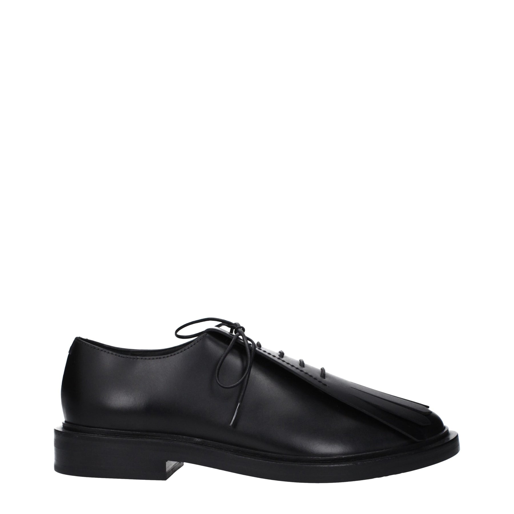 Max Mara Black Leather Oxfords And Derbies | Regal Royce