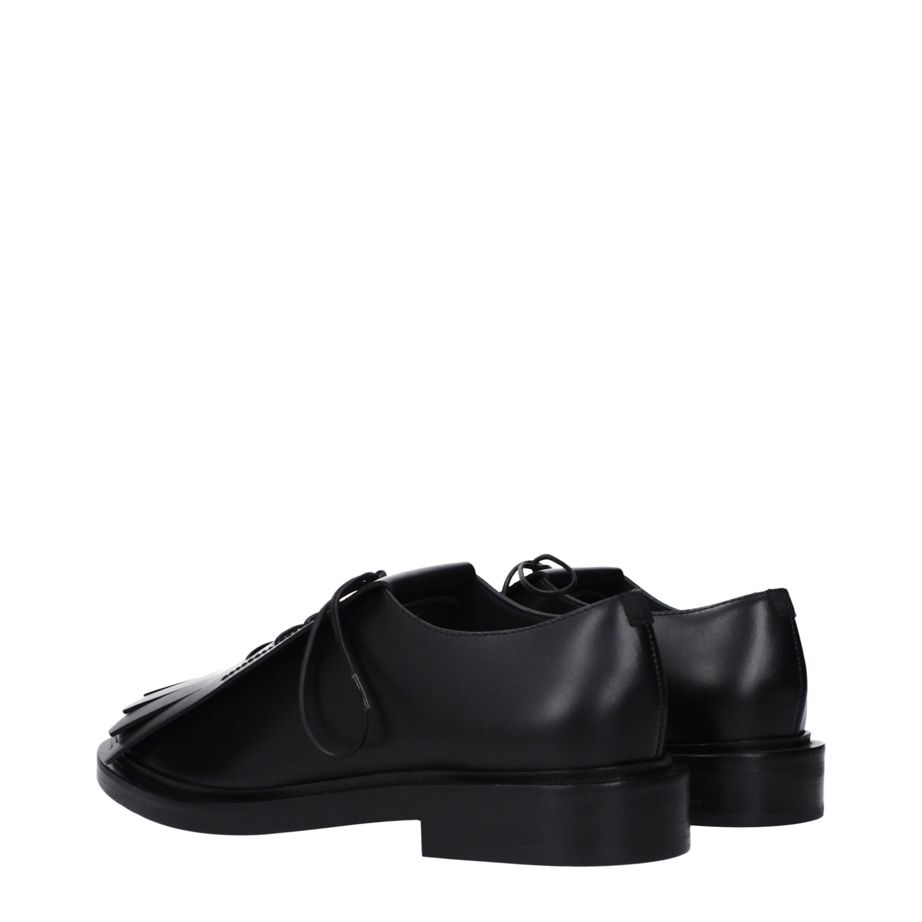 Max Mara Black Leather Oxfords And Derbies | Regal Royce