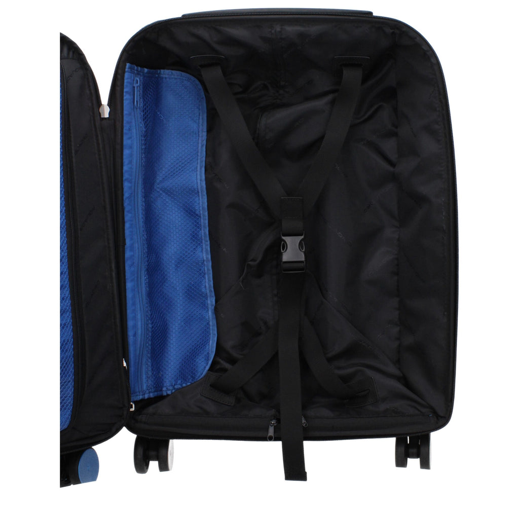 Piquadro Black Fabric Luggage And Travel
