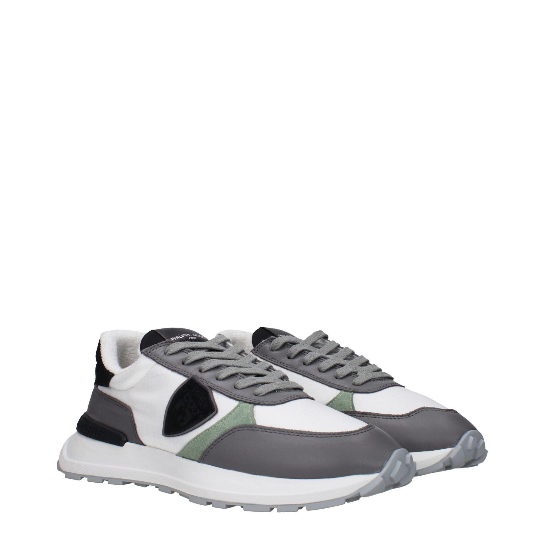 Philippe Model White Fabric Low Top Sneakers | Regal Royce