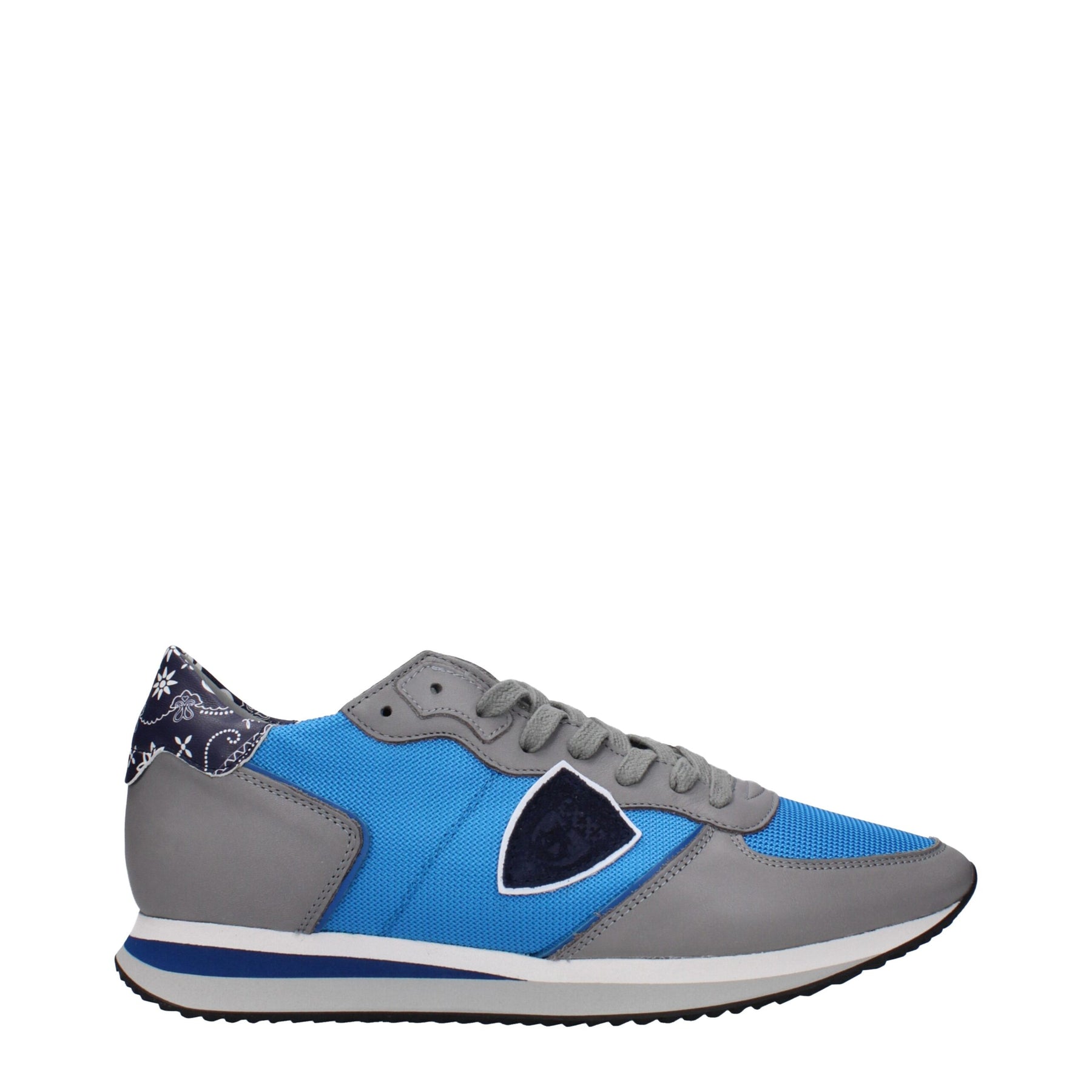 Philippe Model Blue Fabric Low Top Sneakers | Regal Royce