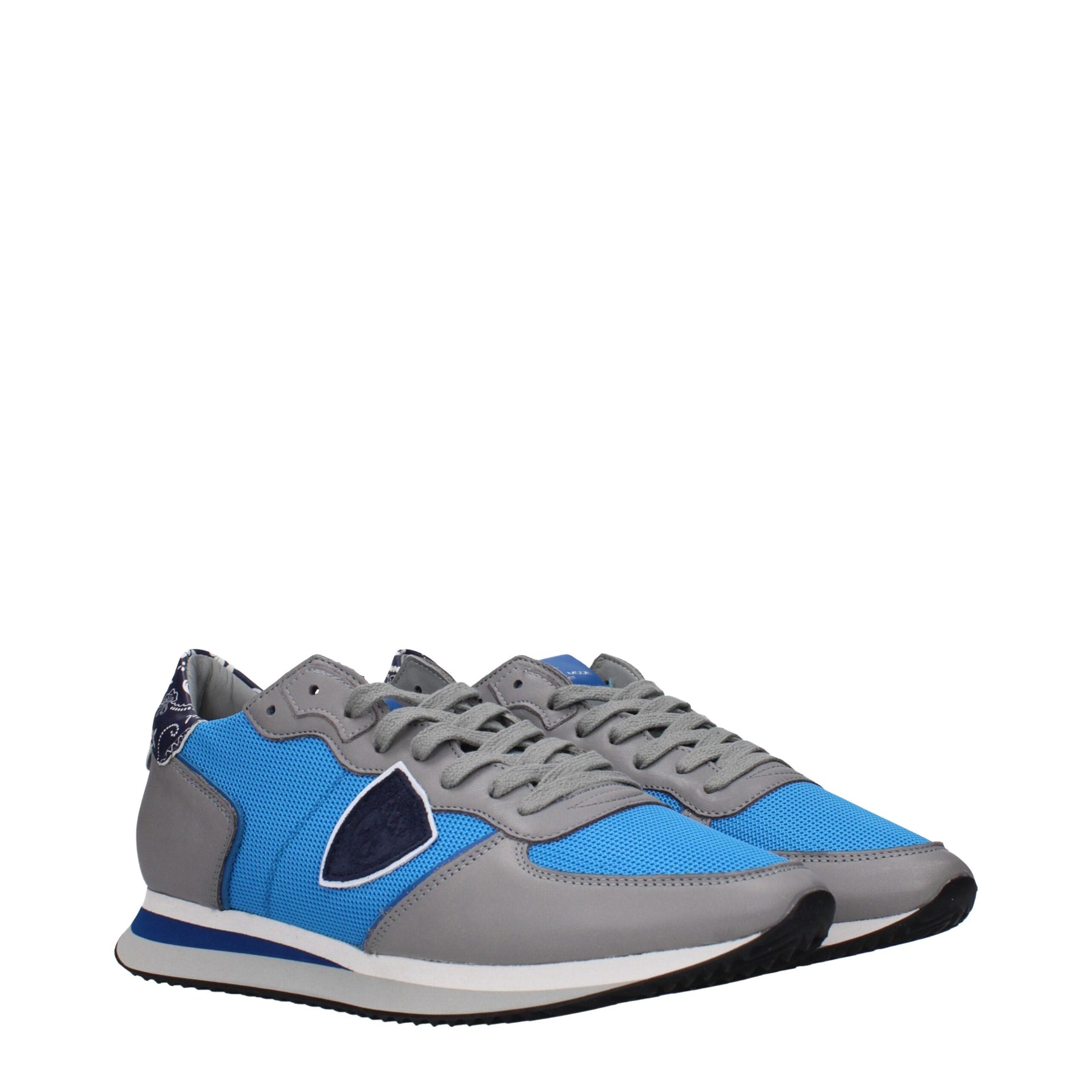 Philippe Model Blue Fabric Low Top Sneakers | Regal Royce