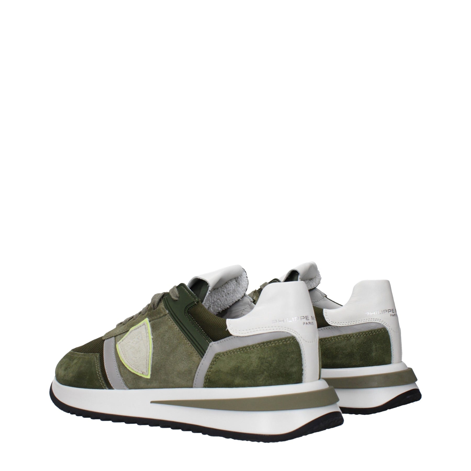 Philippe Model Green Leather Athletic Sneakers | Regal Royce