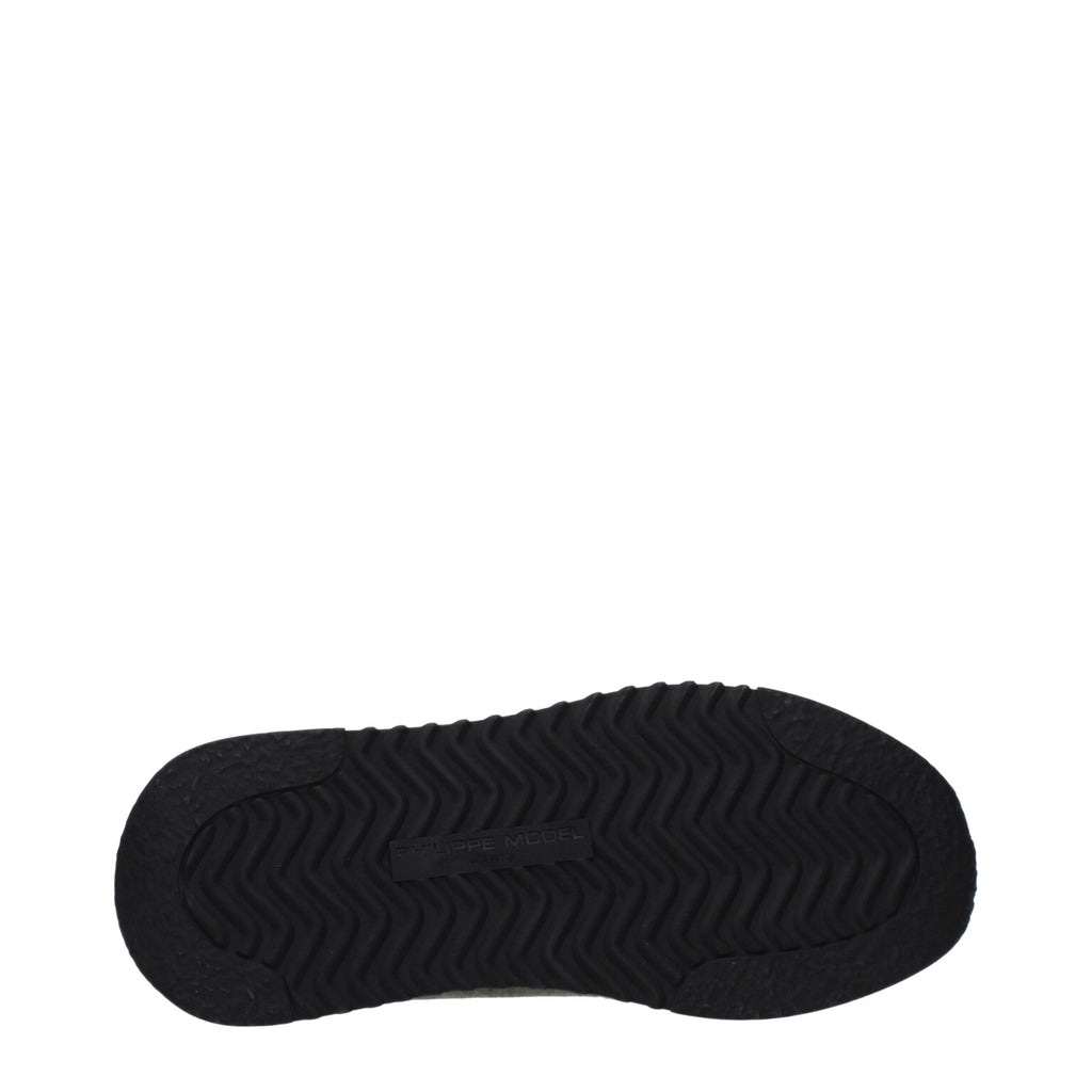 Philippe Model Green Leather Athletic Sneakers