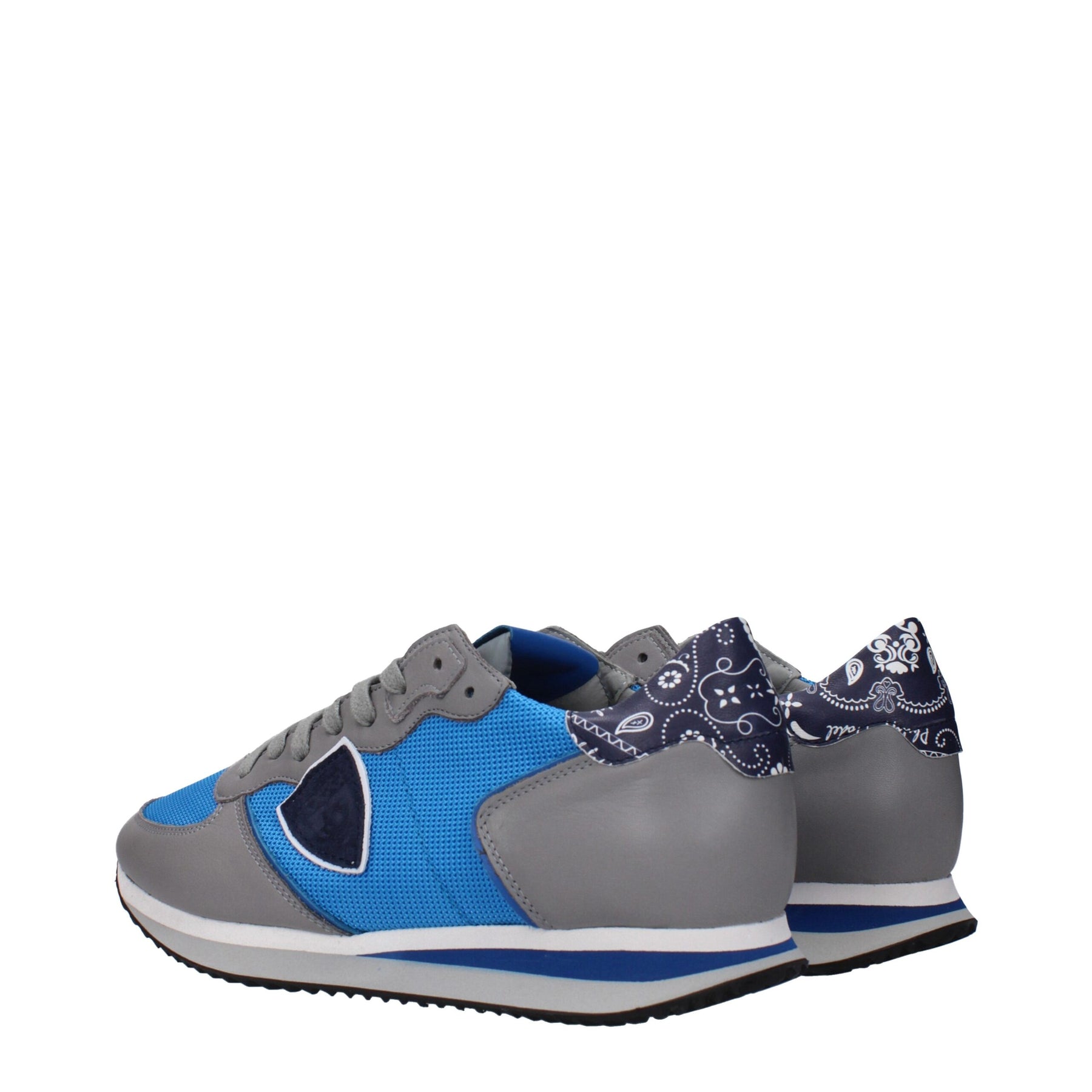Philippe Model Blue Fabric Low Top Sneakers | Regal Royce