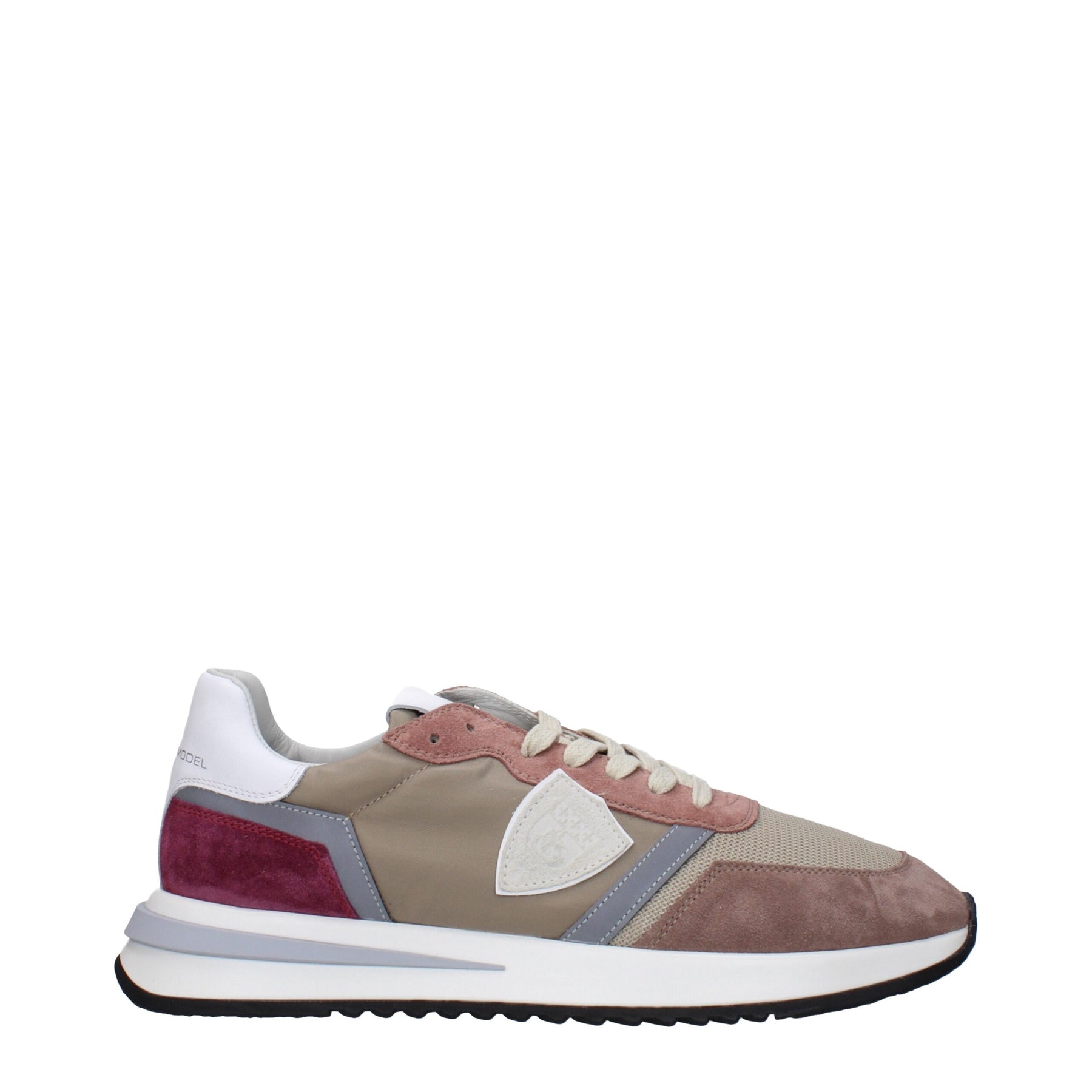 Philippe Model Beige Fabric Low Top Sneakers | Regal Royce