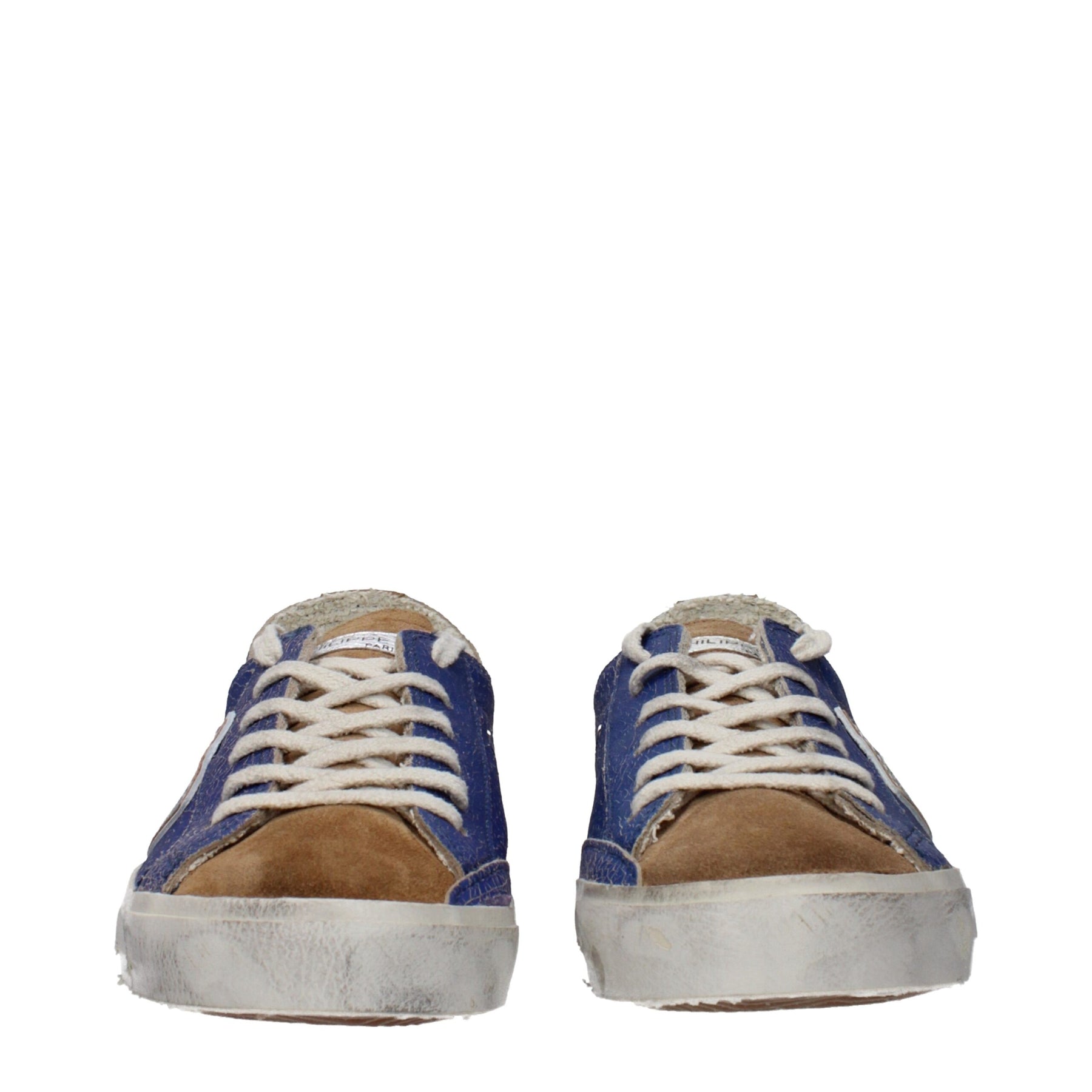 Philippe Model Blue Leather Low Top Sneakers | Regal Royce