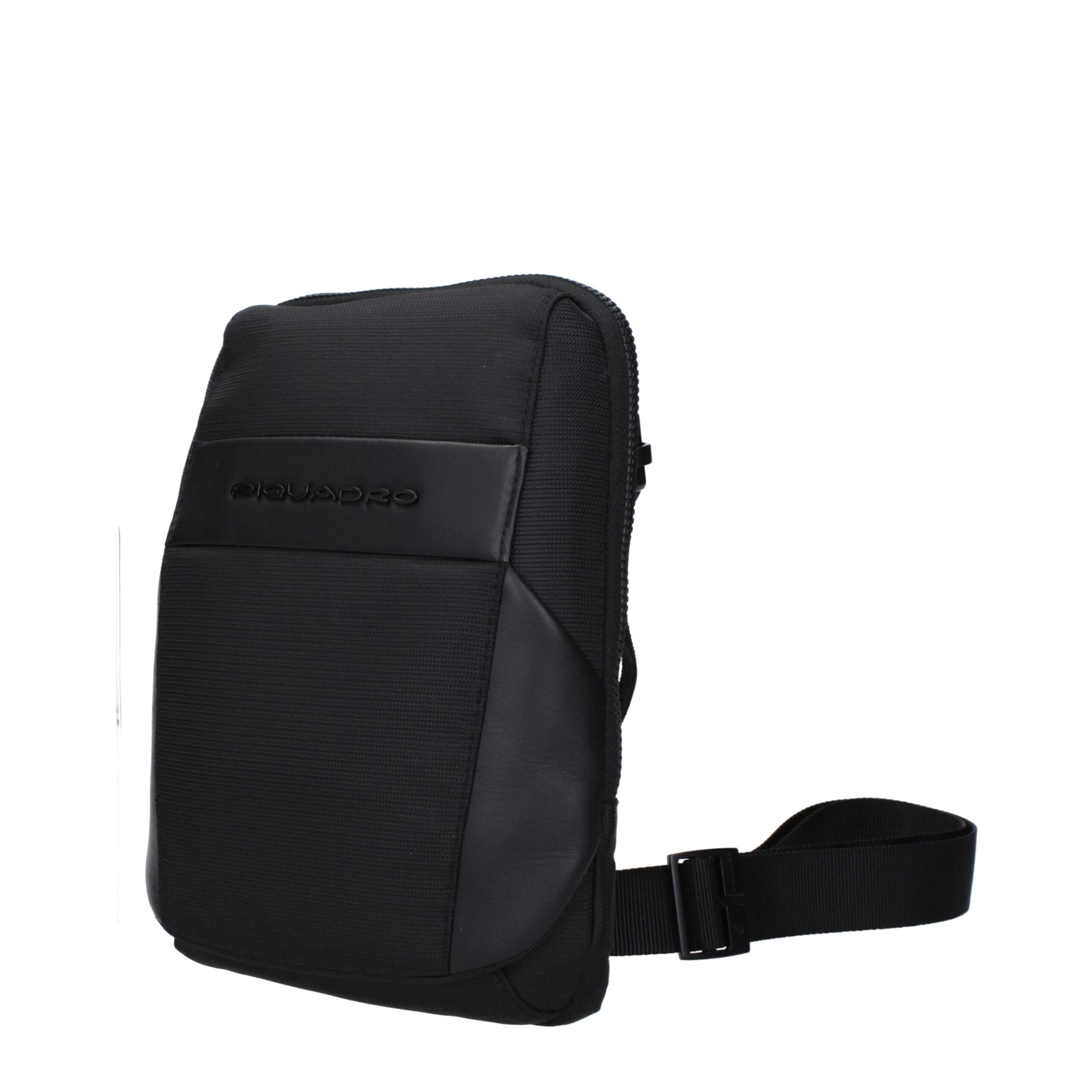 Piquadro Black Fabric Crossbody Bag | Regal Royce