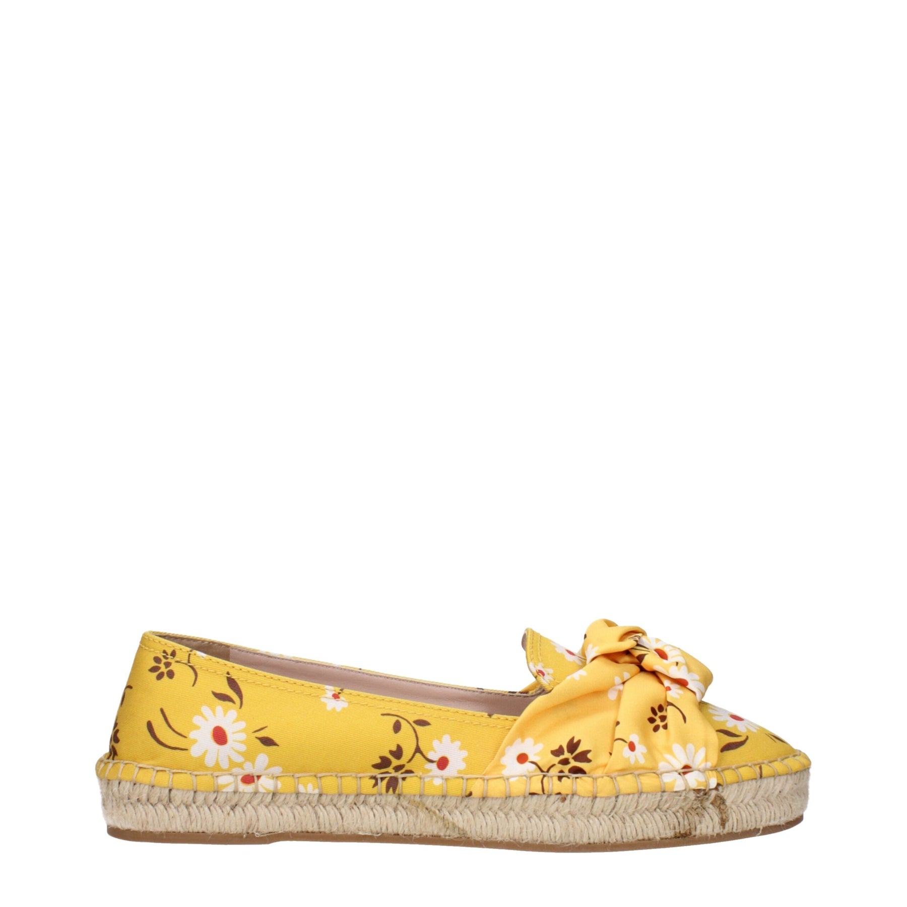 Miu Miu Yellow Fabric Espadrilles | Regal Royce