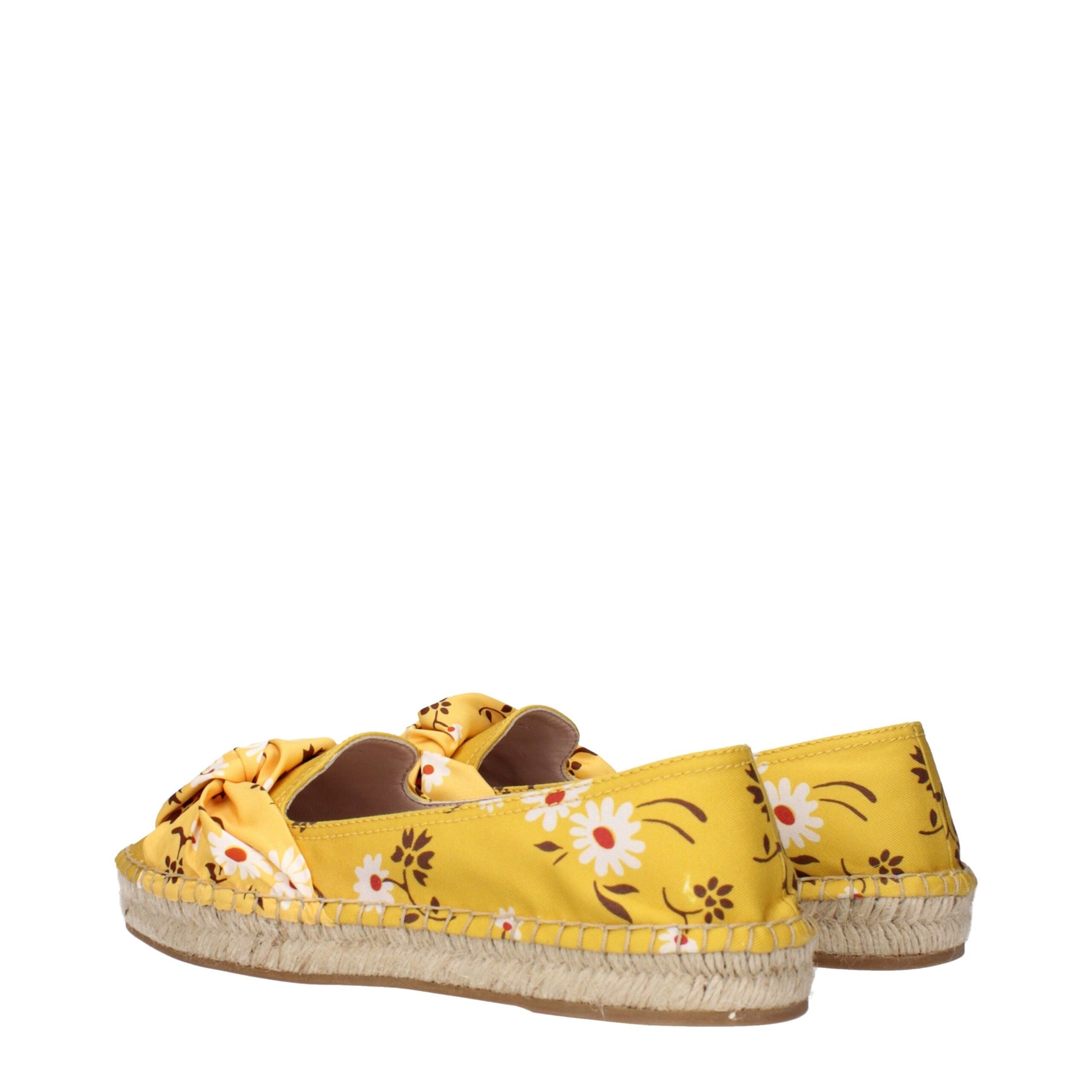Miu Miu Yellow Fabric Espadrilles | Regal Royce