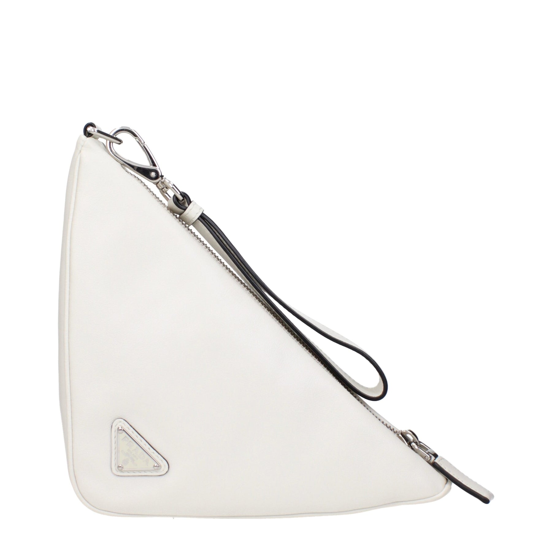 Prada White Leather Clutch Bag | Regal Royce
