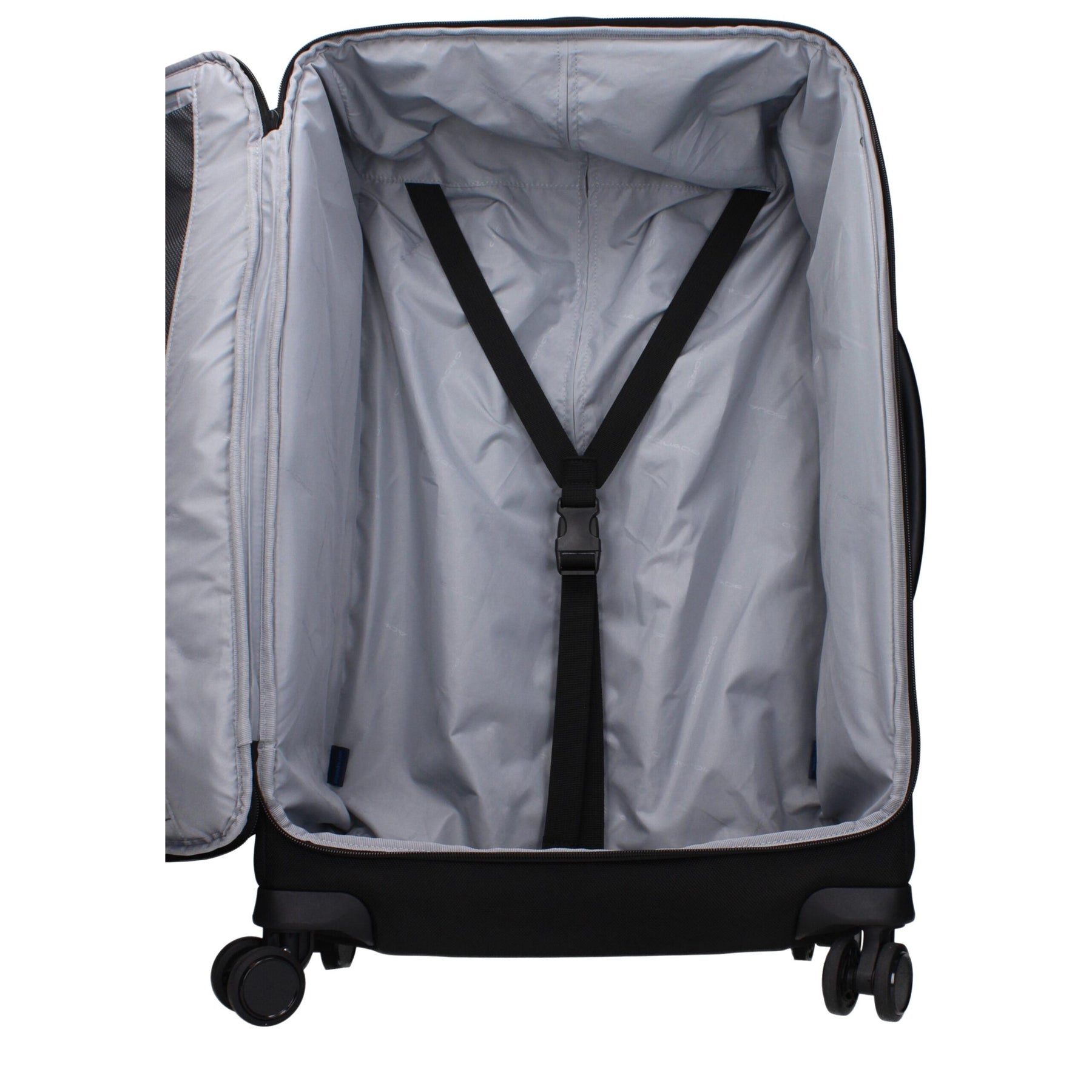 Piquadro Black Fabric Luggage And Travel | Regal Royce