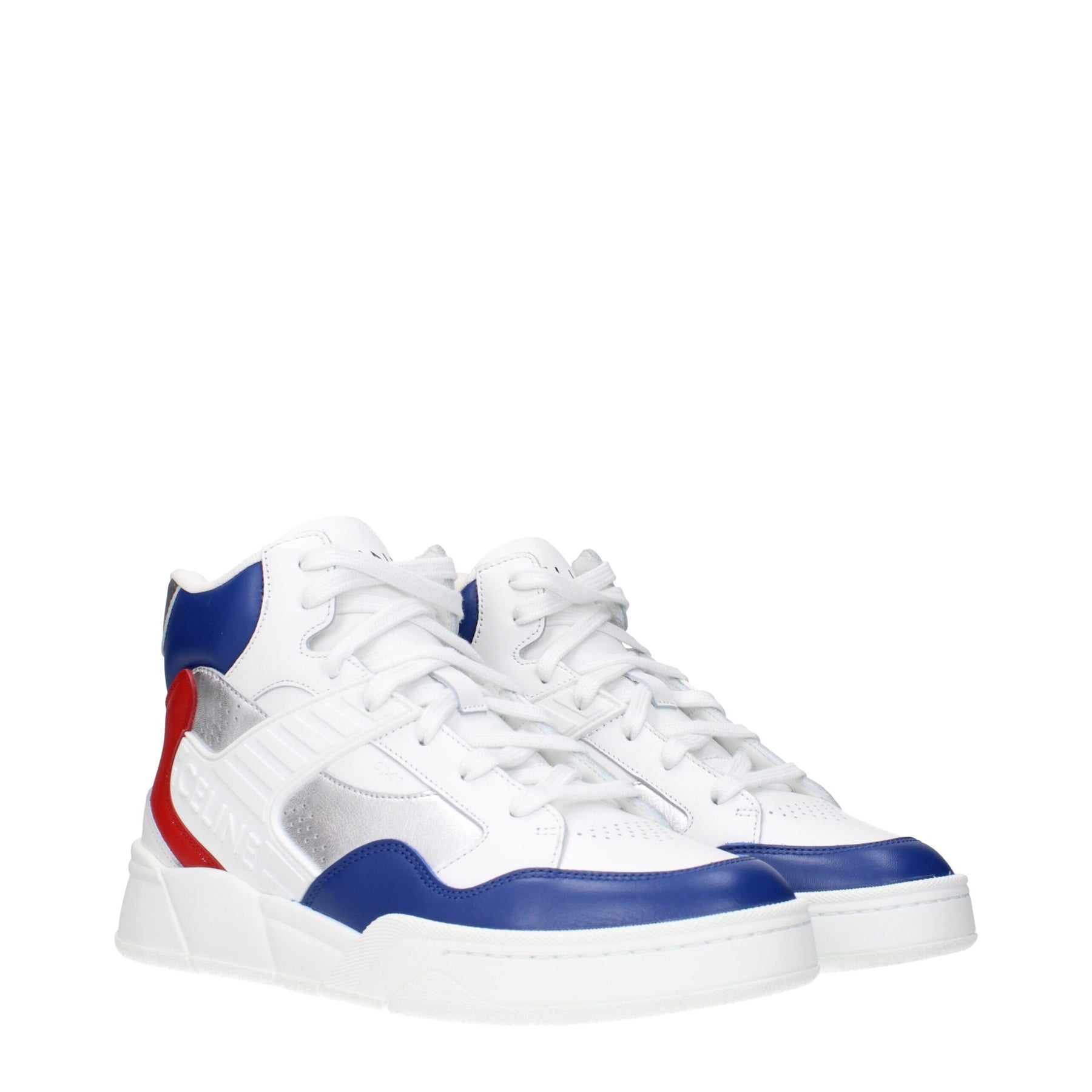Celine White Leather Athletic Sneakers | Regal Royce