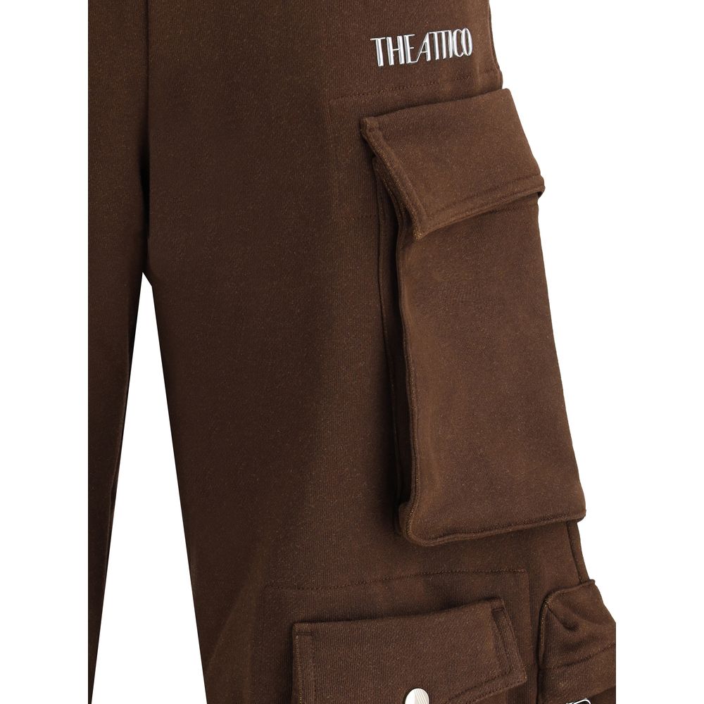 The Attico Brown Cotton Casual Pants