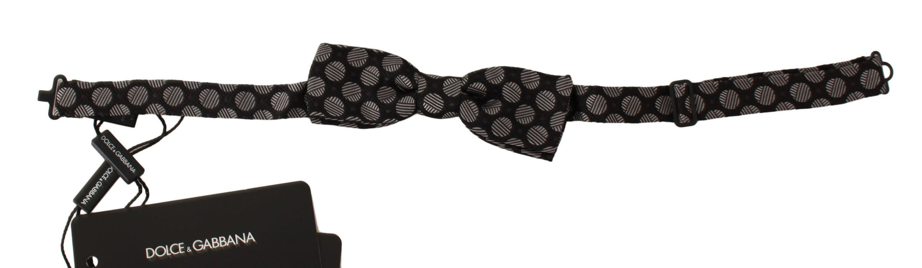 Dolce & Gabbana Brown Silk Polka Dot Jacquard Men  Bow Tie Papillon | Regal Royce