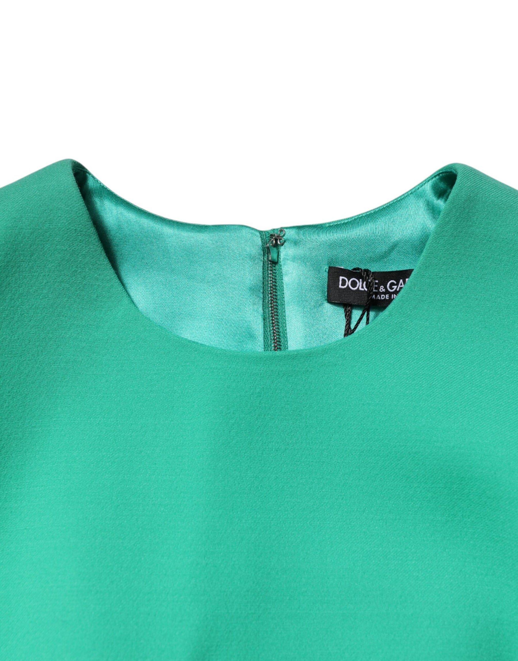 Dolce & Gabbana Green Sleeveless Bodycon A-line Mini Dress | Regal Royce