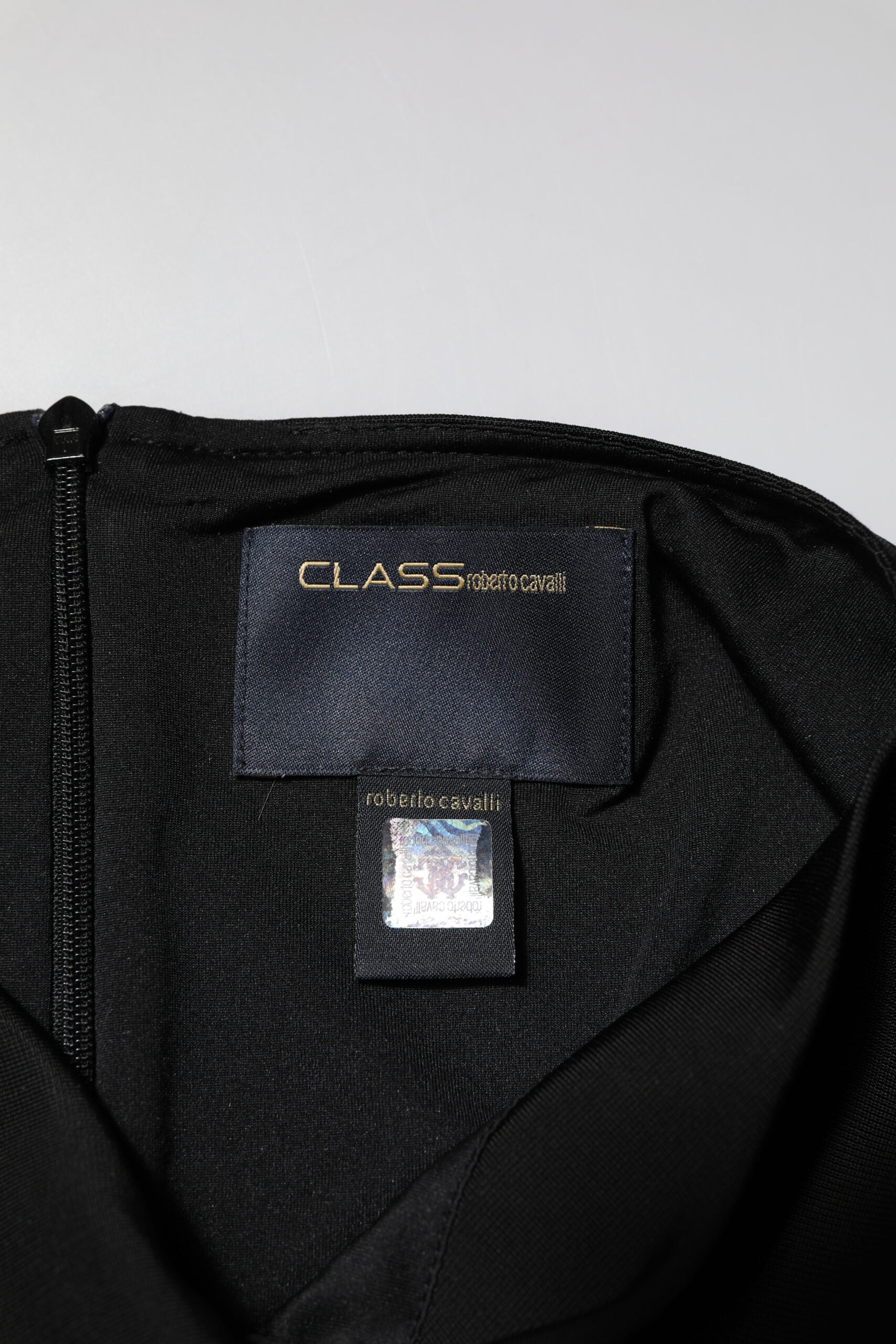 Roberto Cavalli Black Bodycon Short Sleeves Dress | Regal Royce