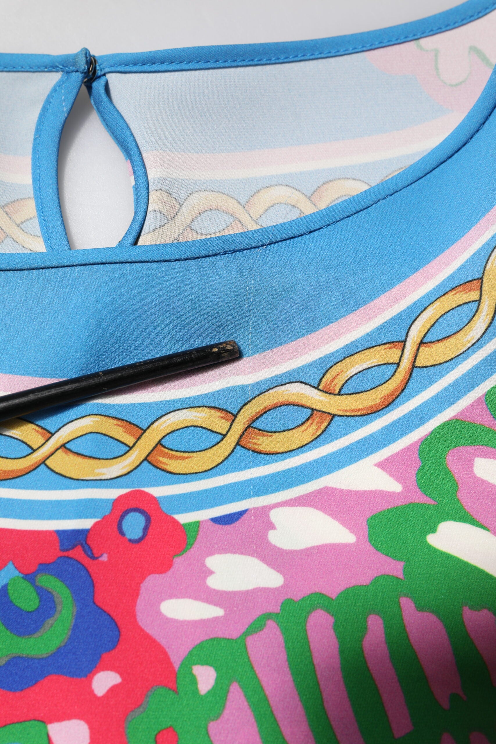 Dolce & Gabbana Multicolor Floral Printed Tunic Blouse Top | Regal Royce