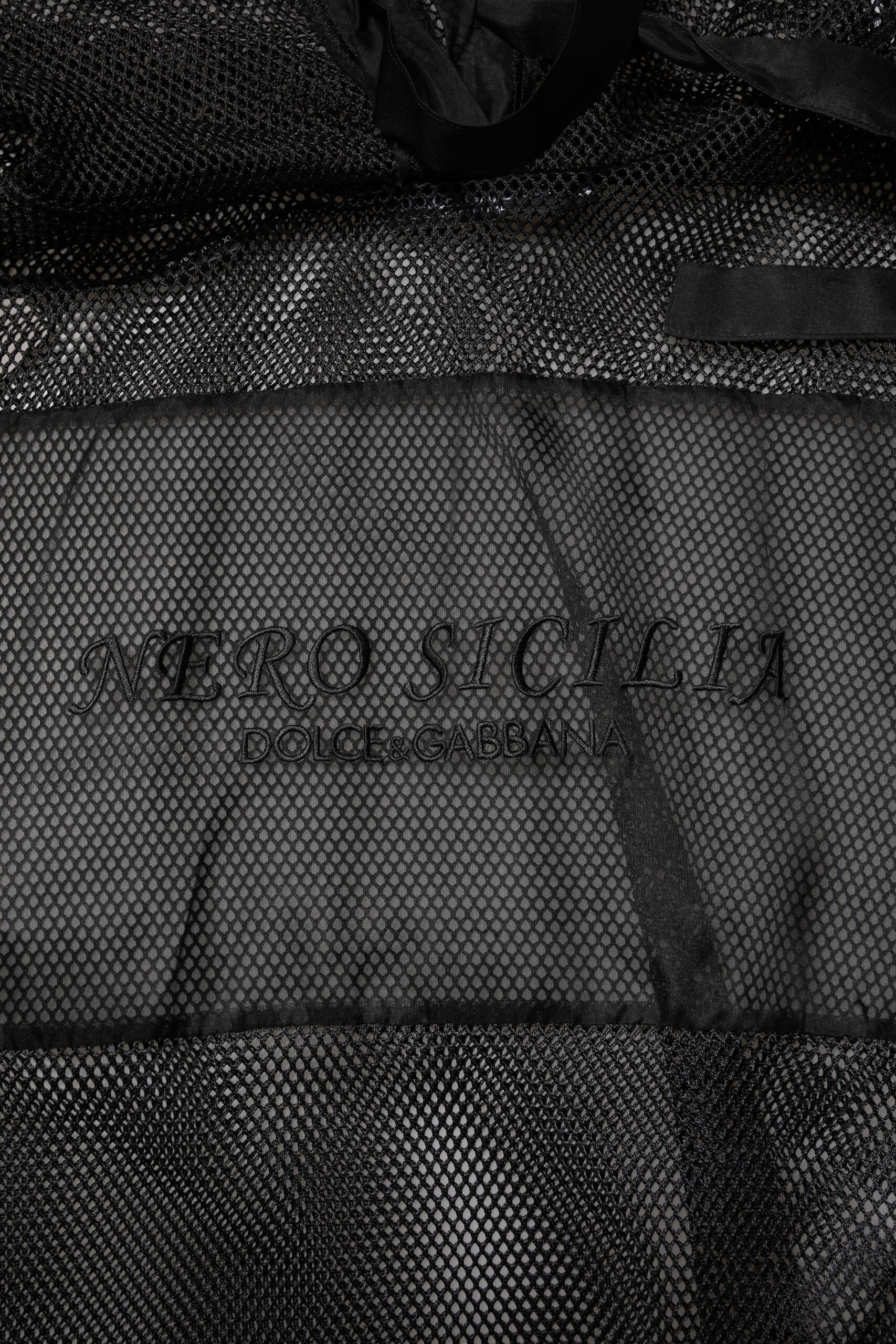 Dolce & Gabbana Black See Through Hooded Pullover Sweater | Regal Royce