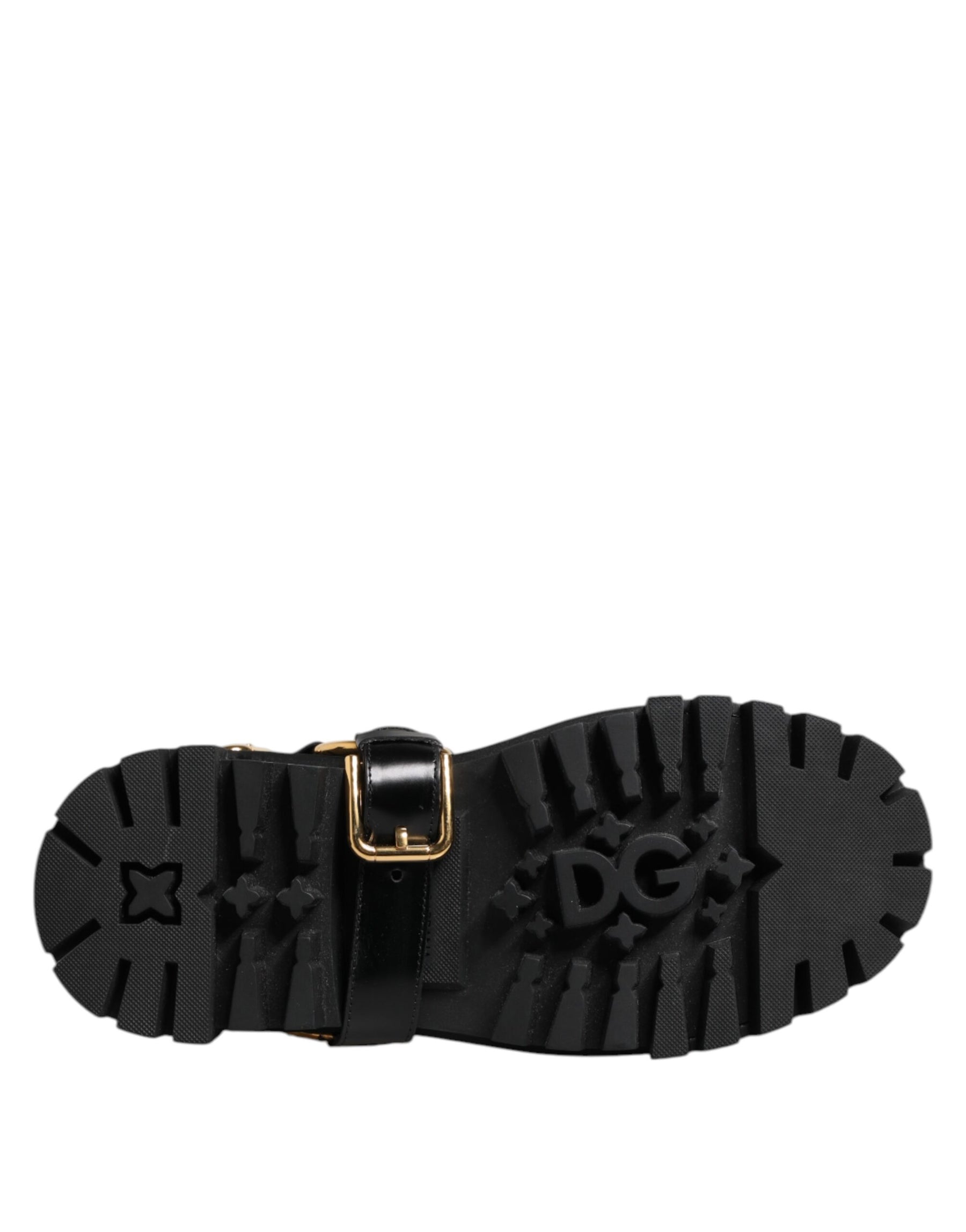 Dolce & Gabbana Black Leather Chelsea Men Short Boots Shoes | Regal Royce