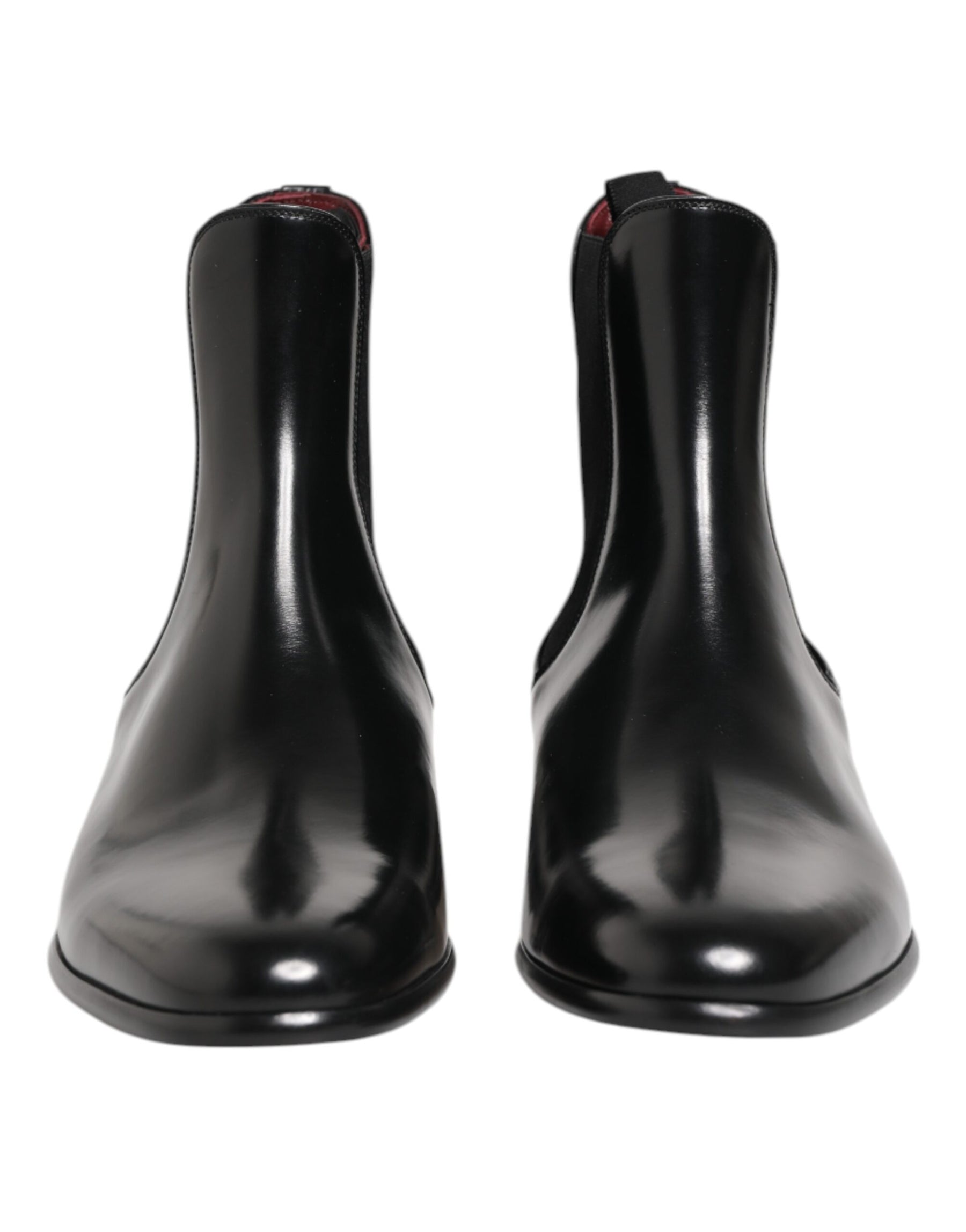 Dolce & Gabbana Black Chelsea Slip On Mid Calf Boots Shoes | Regal Royce