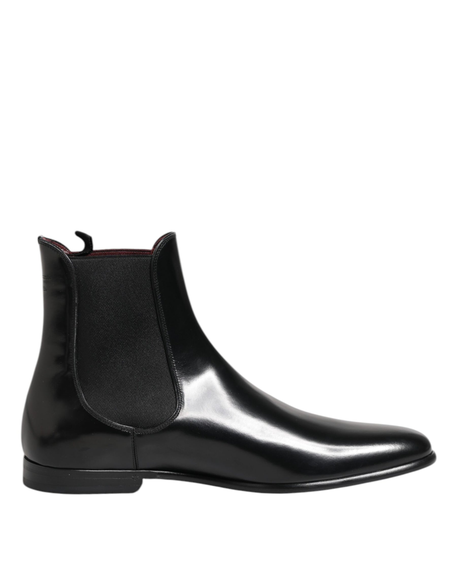 Dolce & Gabbana Black Chelsea Slip On Mid Calf Boots Shoes | Regal Royce
