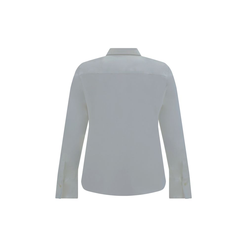 Brunello Cucinelli White Cotton Dress Shirt | Regal Royce
