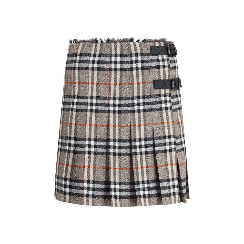 Burberry Gray Wool Mini Skirt | Regal Royce