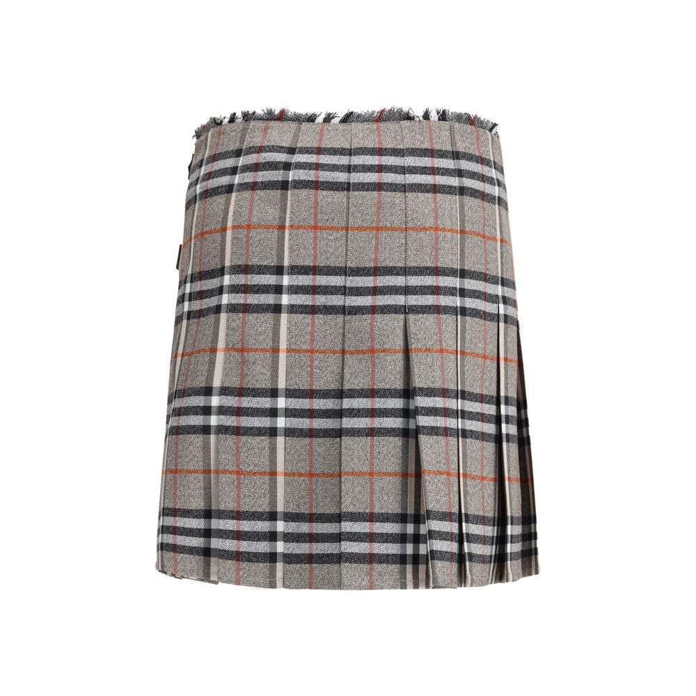 Burberry Gray Wool Mini Skirt | Regal Royce