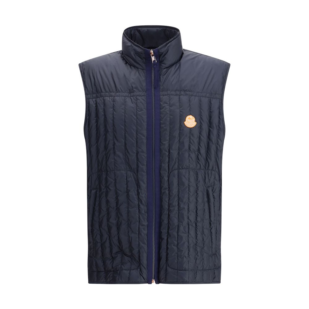Moncler x Donald Glover Blue Polyamide Sleveless Jacket | Regal Royce