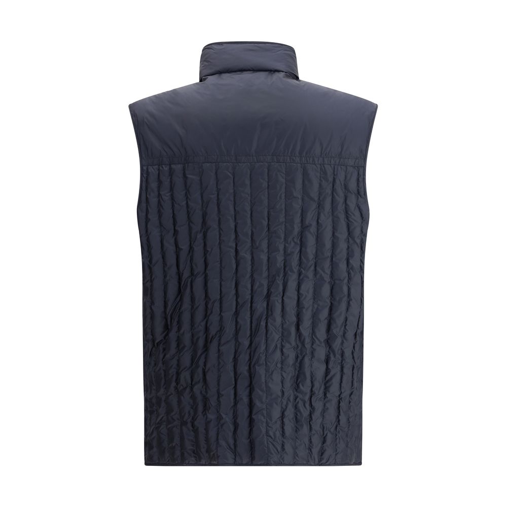 Moncler x Donald Glover Blue Polyamide Sleveless Jacket | Regal Royce