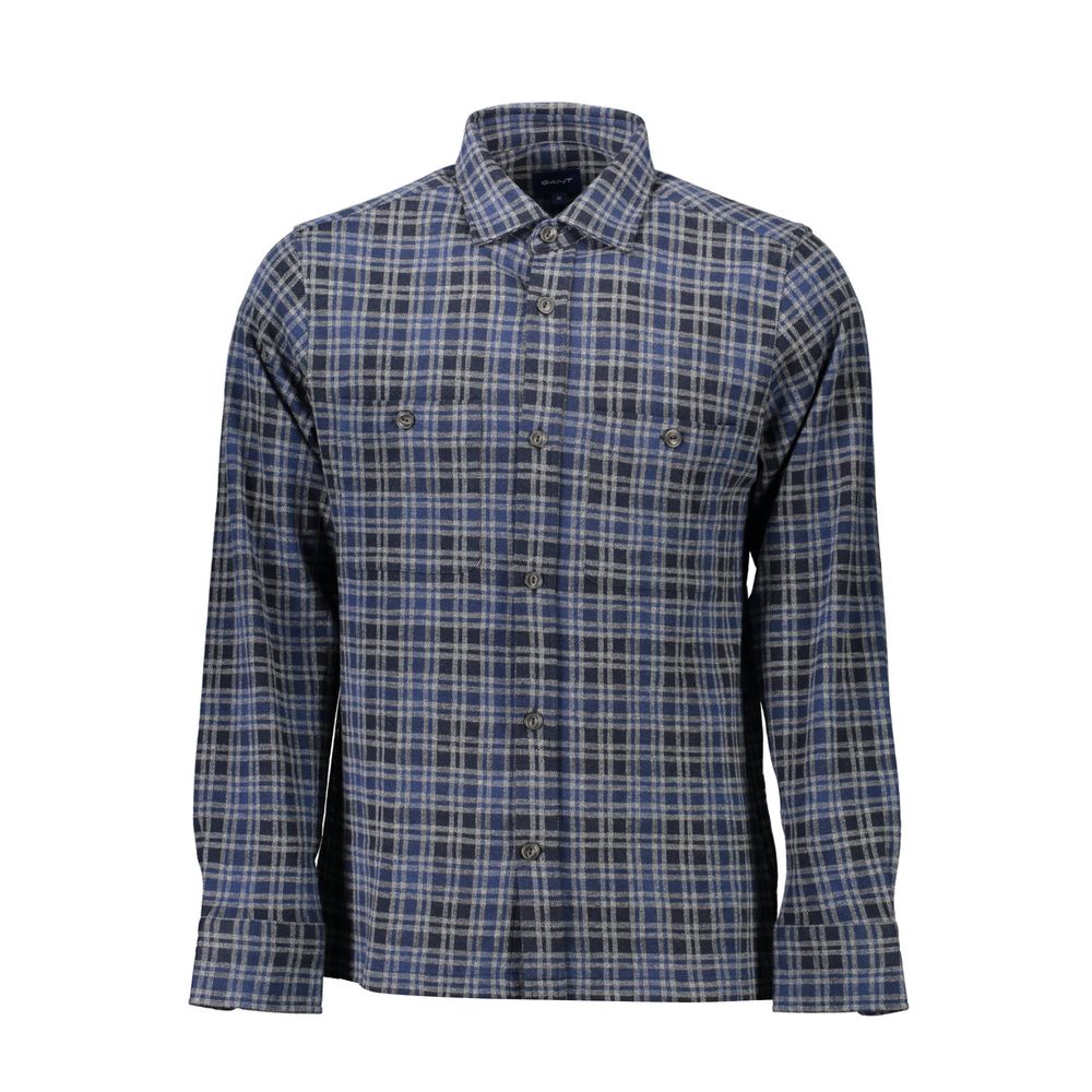 Gant Blu Cotton Mens Shirt | Regal Royce