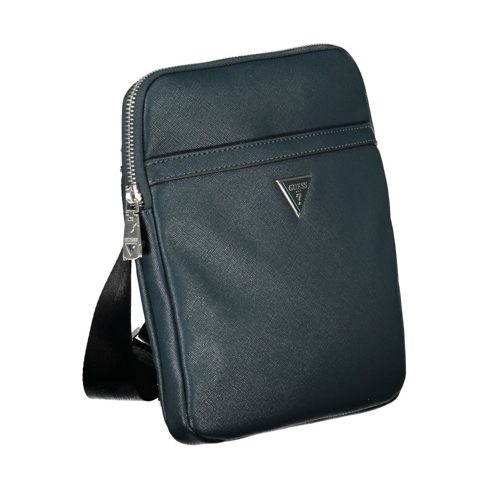 Guess Jeans Verde Polyurethane Men Shoulder Bag | Regal Royce