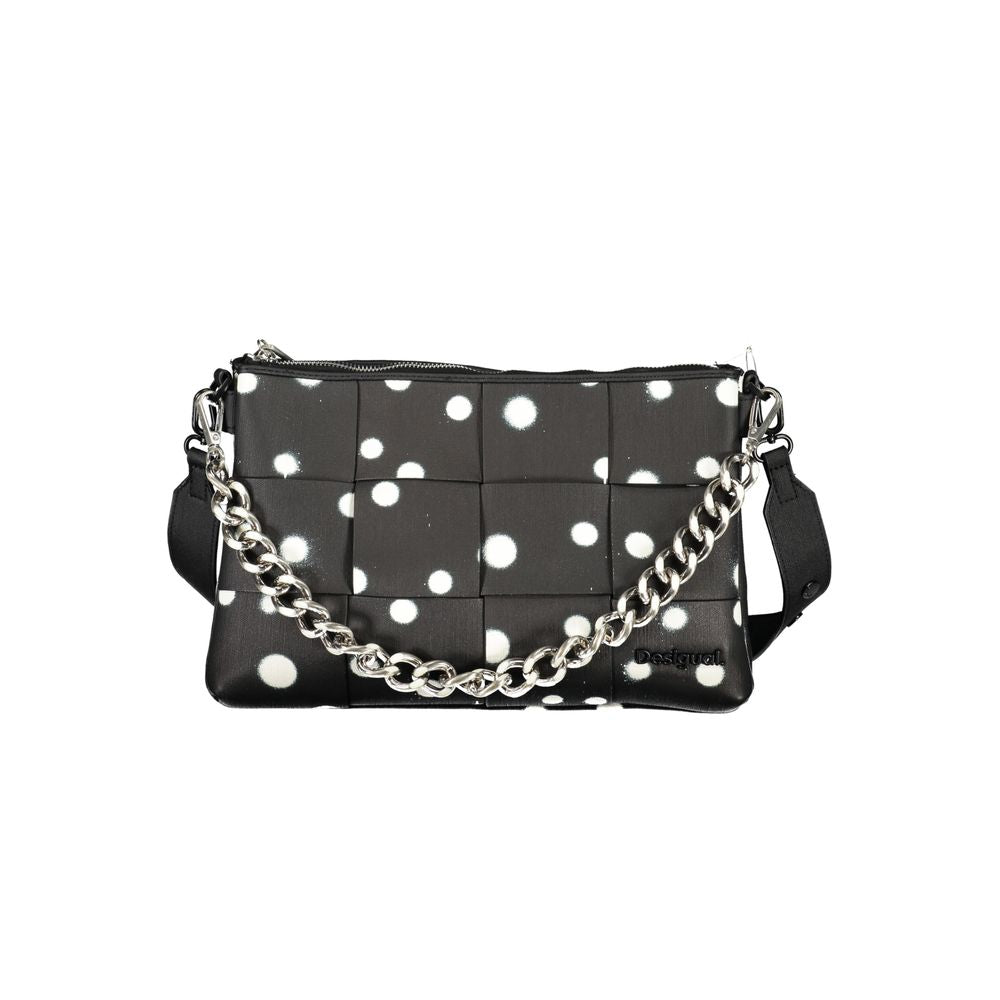 Desigual Black Polyurethane Women Bag | Regal Royce