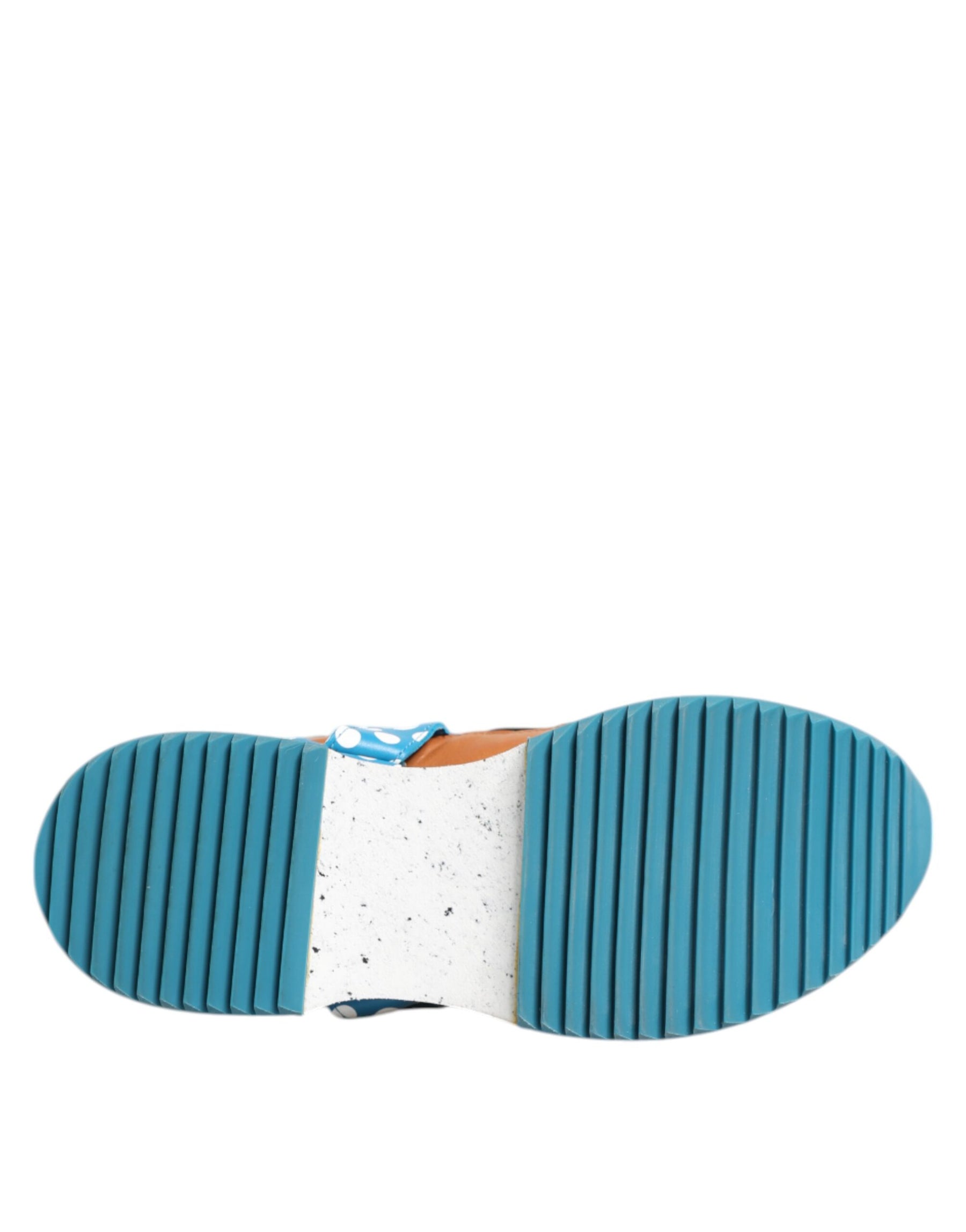 Dolce & Gabbana Multicolor Leather Low Top Sneakers Shoes | Regal Royce