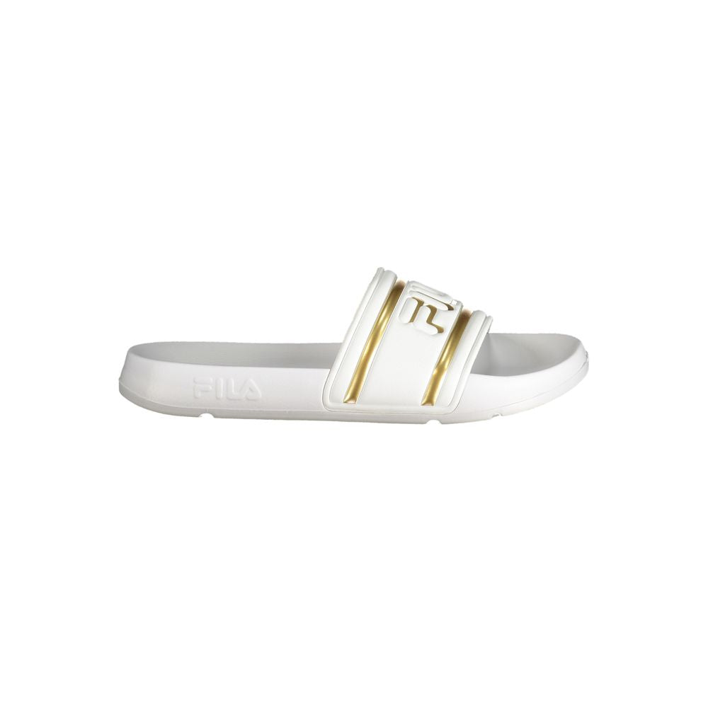 Fila White Polyurethane Women's Slipper | Regal Royce